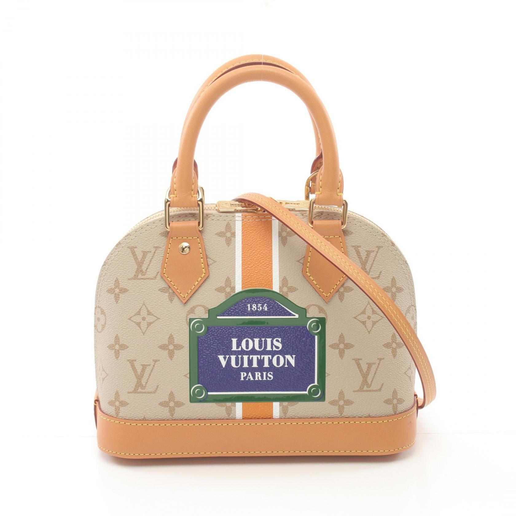 Louis Vuitton Louis Vuitton Alma Bb Monopanam Handbag Leather Beige Size ONE SIZE - 1 Thumbnail