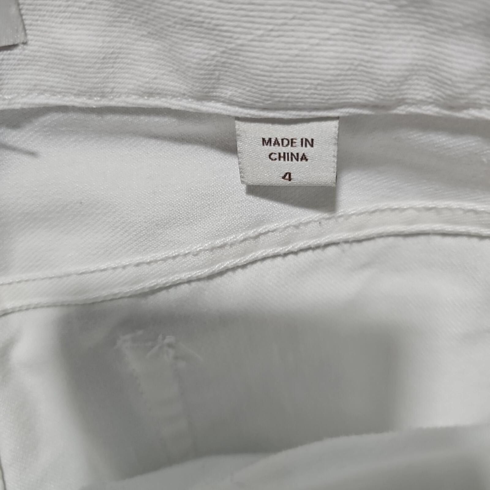 Coldwater Creek Coldwater Creek Sz 4 Embroidered Floral White Jeans Size 27" / US 4 / IT 40 - 4 Thumbnail
