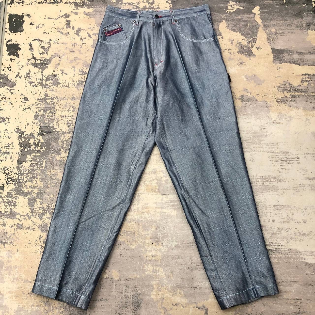 Japanese Brand P855. DELF DENIM HERRINGBONE JEANS Size US 34 / EU 50 - 2 Thumbnail