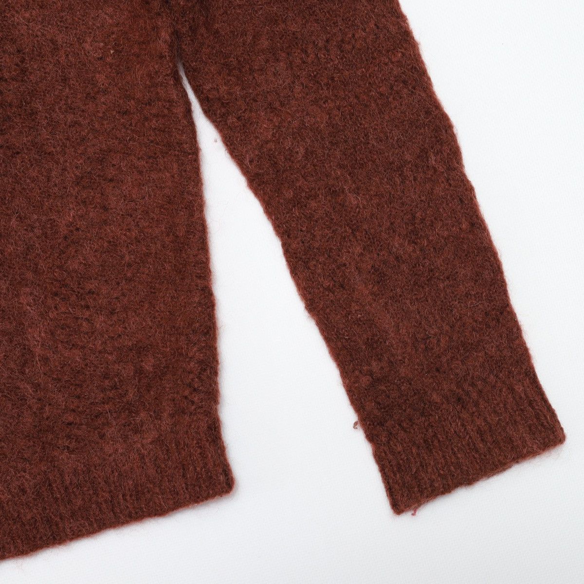 Sezane Sezane Kid Mohair Sweater Open V neck Size S / US 4 / IT 40 - 4 Thumbnail