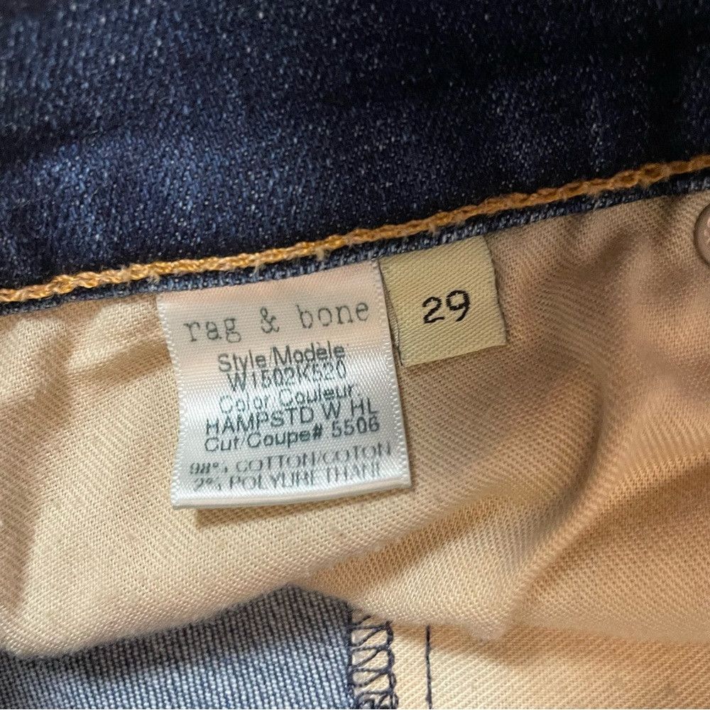 Rag & Bone Rag & Bone Ripped Skinny Hampstead Jeans Size 29 Size 29" - 8 Thumbnail