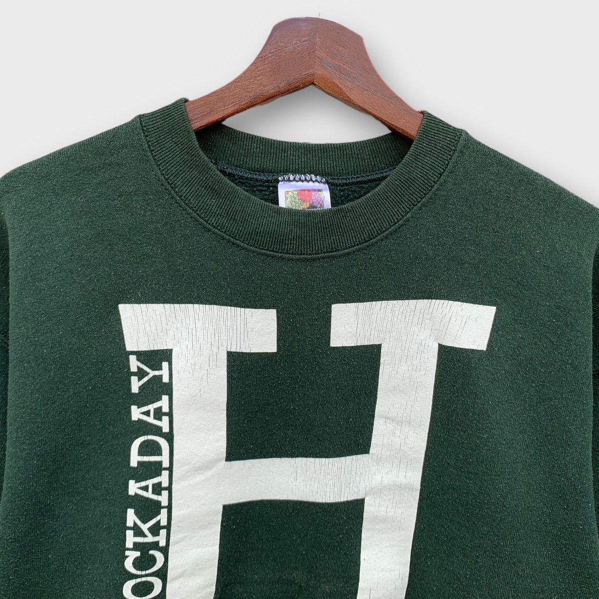 Fruit Of The Loom × Vintage Vintage 90s Fruit Of The Loom Hockaday School Sweatshirt Size M / US 6-8 / IT 42-44 - 5 Thumbnail