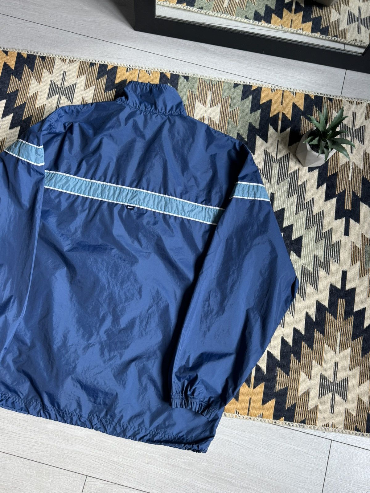 Nike Vintage Nike Nylon Swoosh Y2K Track Jacket Size US S / EU 44-46 / 1 - 7 Thumbnail