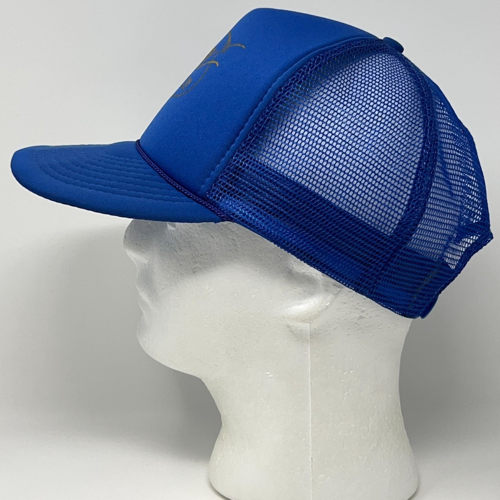 Vintage Vintage 80s Country Gold Tour Trucker Hat Baseball Cap Blue Size ONE SIZE - 8 Thumbnail