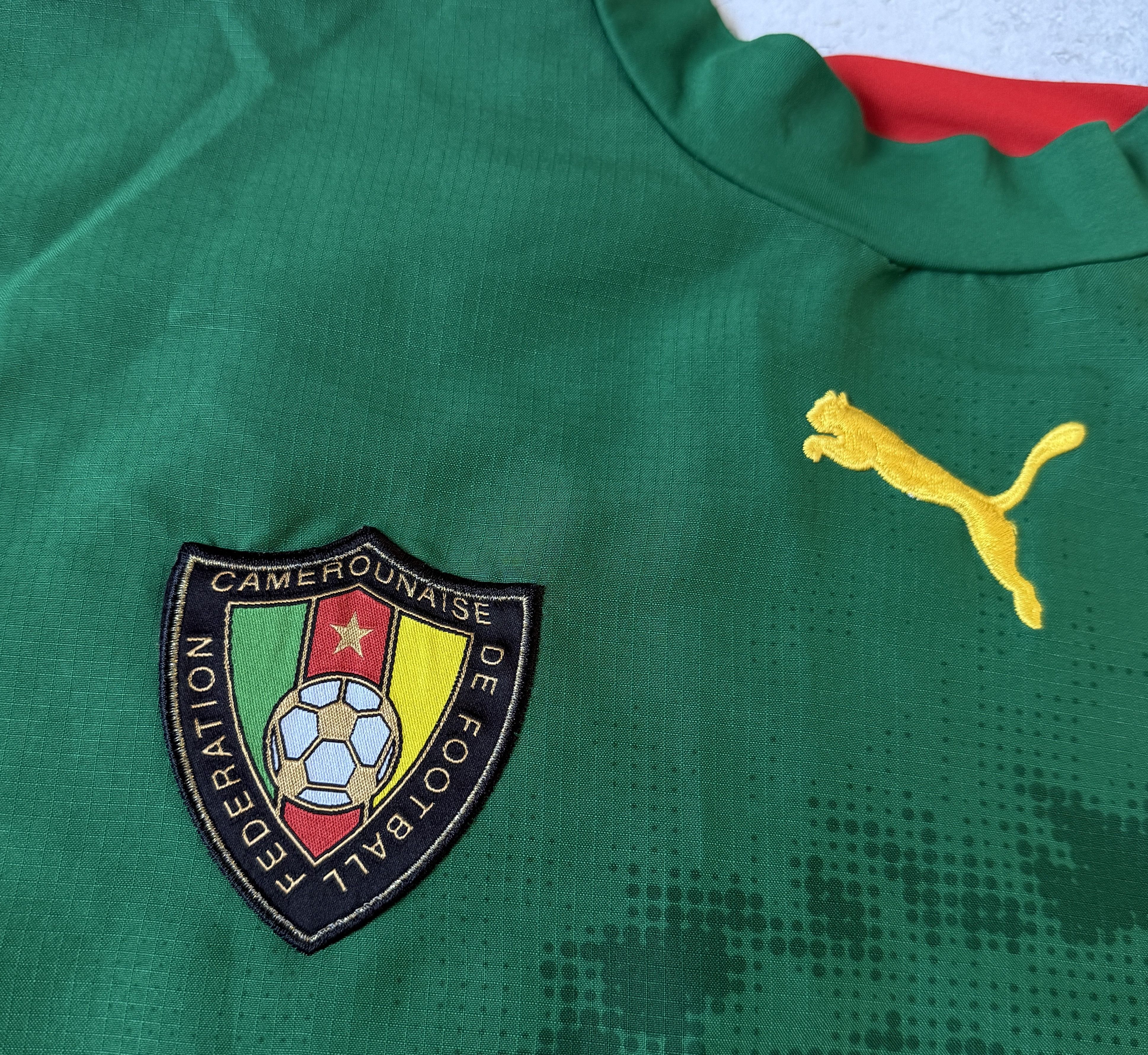 Puma CAMEROUN NATIONAL TEAM 2006/2007 HOME FOOTBALL SHIRT PUMA Size US M / EU 48-50 / 2 - 5 Thumbnail