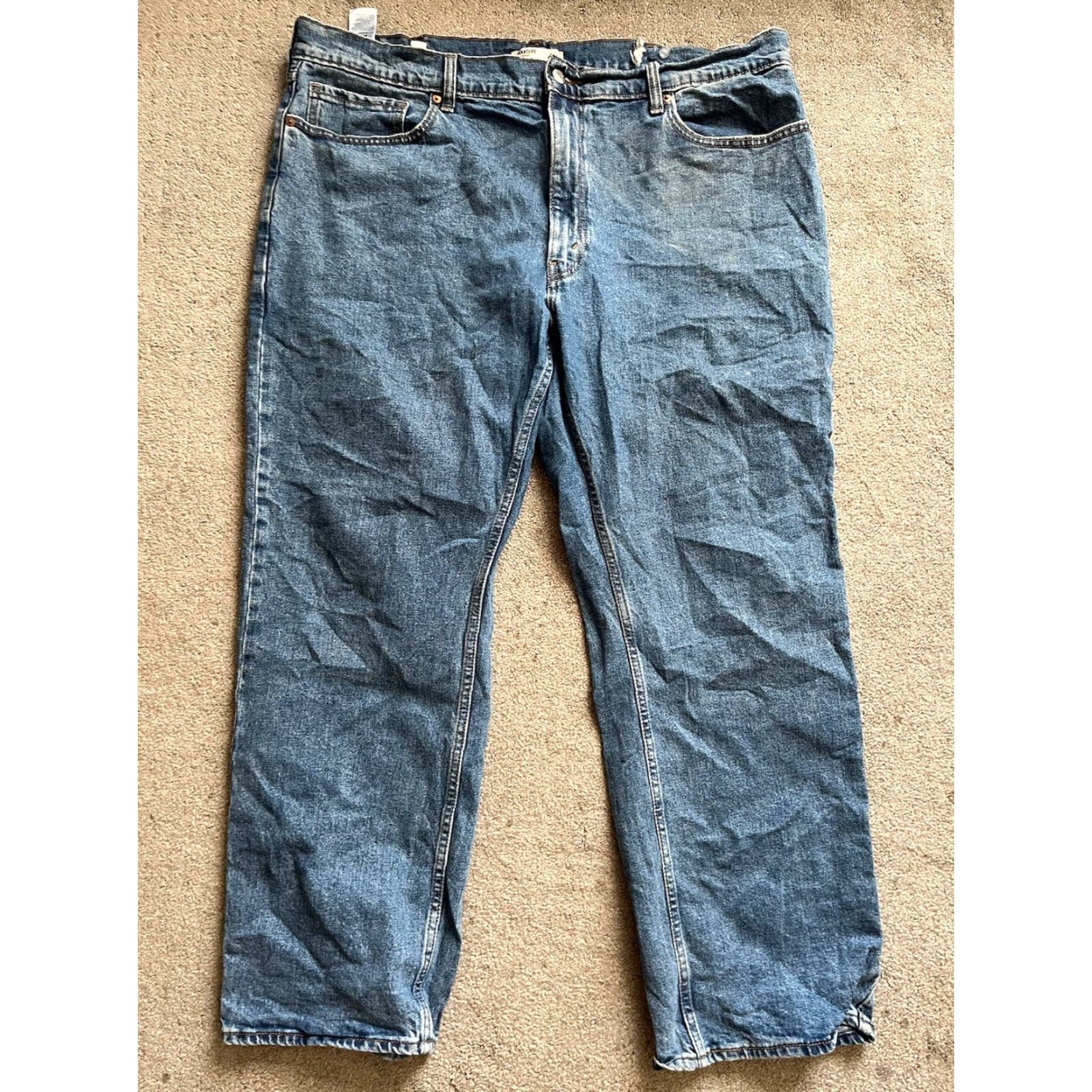 Vintage Signature by Levi Strauss & Co. Jeans Mens Size 42x30 Relaxed Fit Blue Size US 42 / EU 58 - 7 Thumbnail