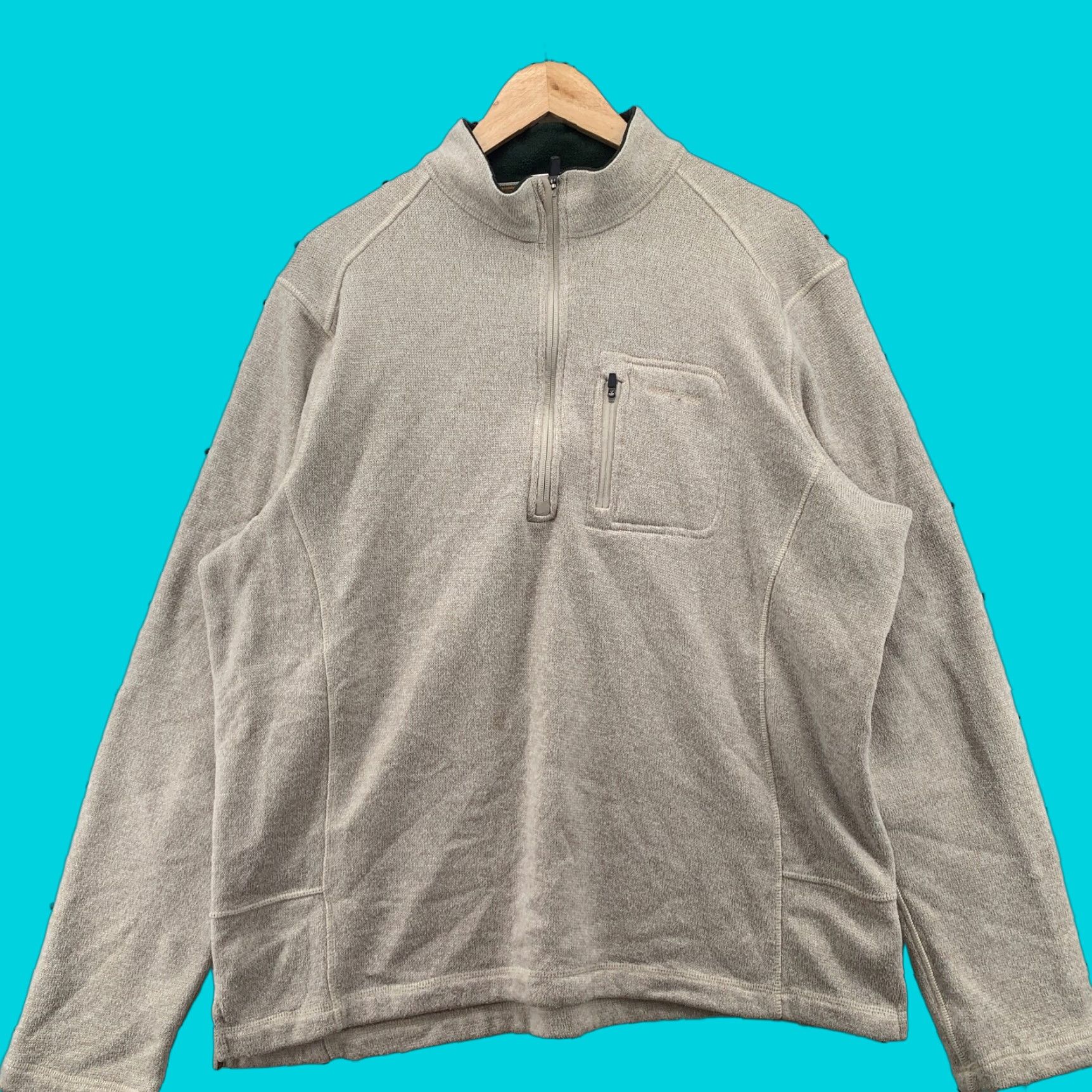 Vintage Woolrich 1/4 Zip Pullover Sweater Womens XL Beige Zipper Pockets Outdoor Size XL / US 12-14 / IT 48-50 - 1 Thumbnail