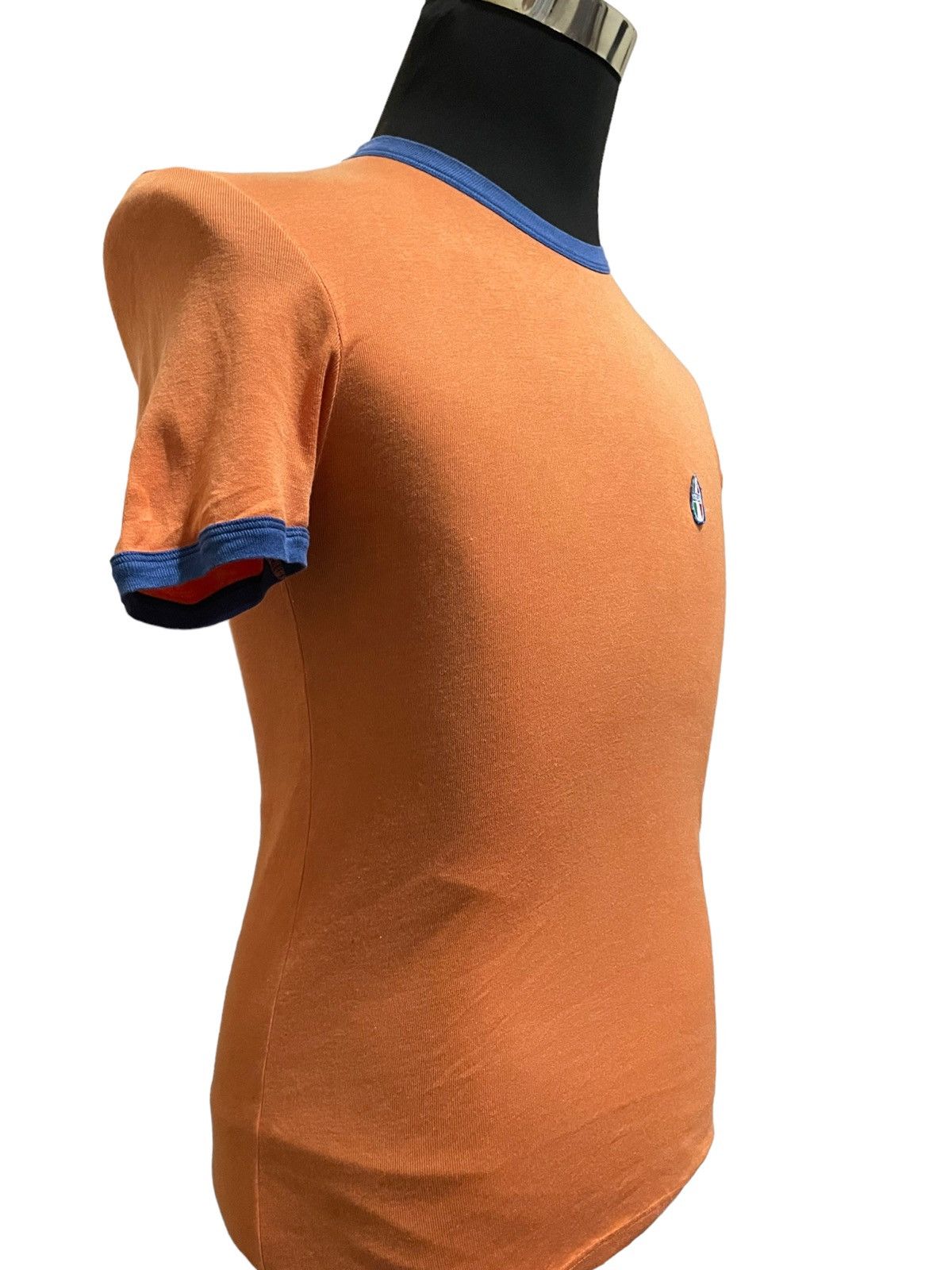 Dolce & Gabbana VTG '90s Dolce & Gabbana Italia Solarized Orange Ringer Tee Size S / US 4 / IT 40 - 5 Thumbnail