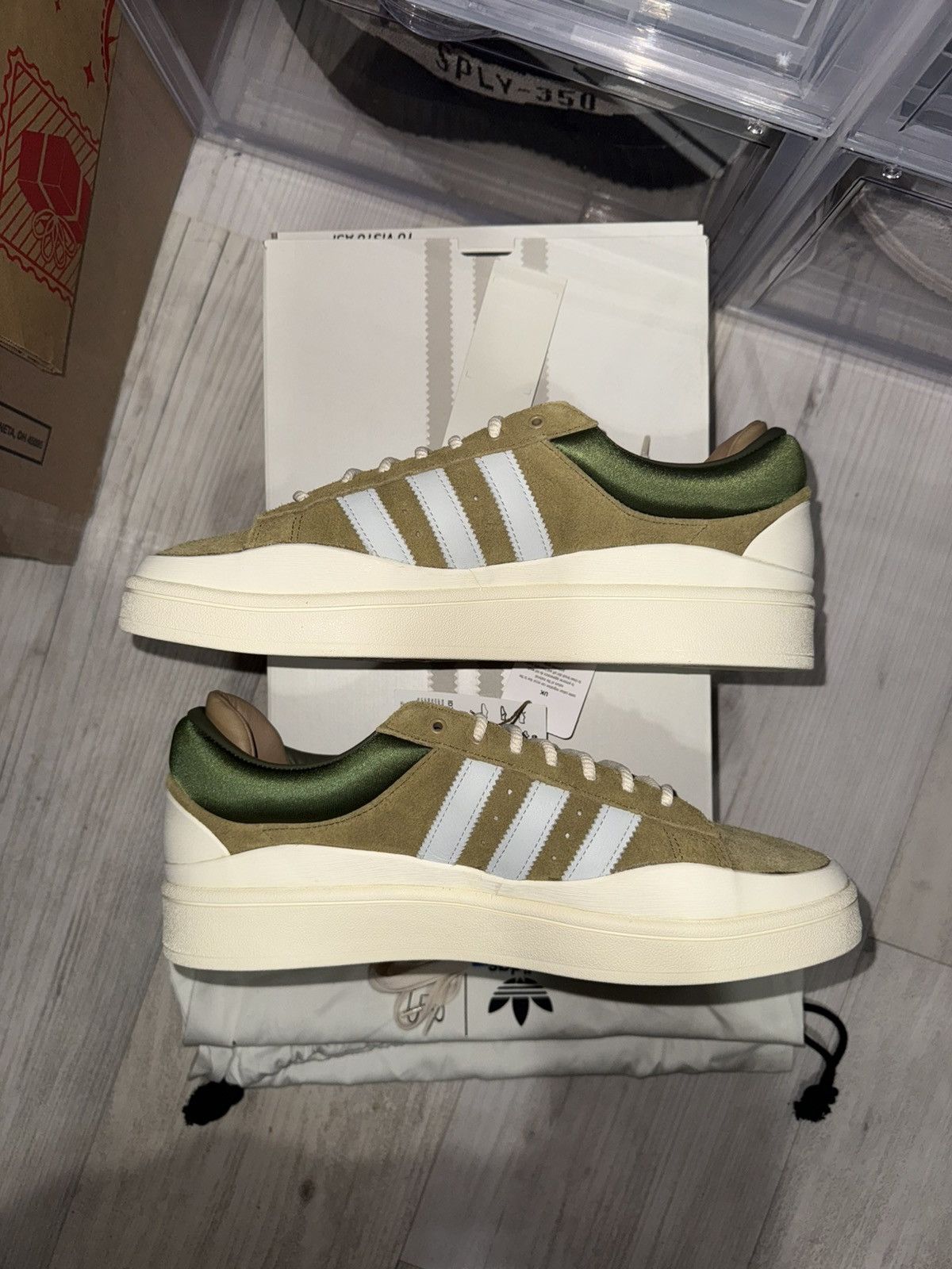 Adidas Adidas Bad Bunny Wild Moss Size US 11.5 / EU 44-45 - 3 Thumbnail