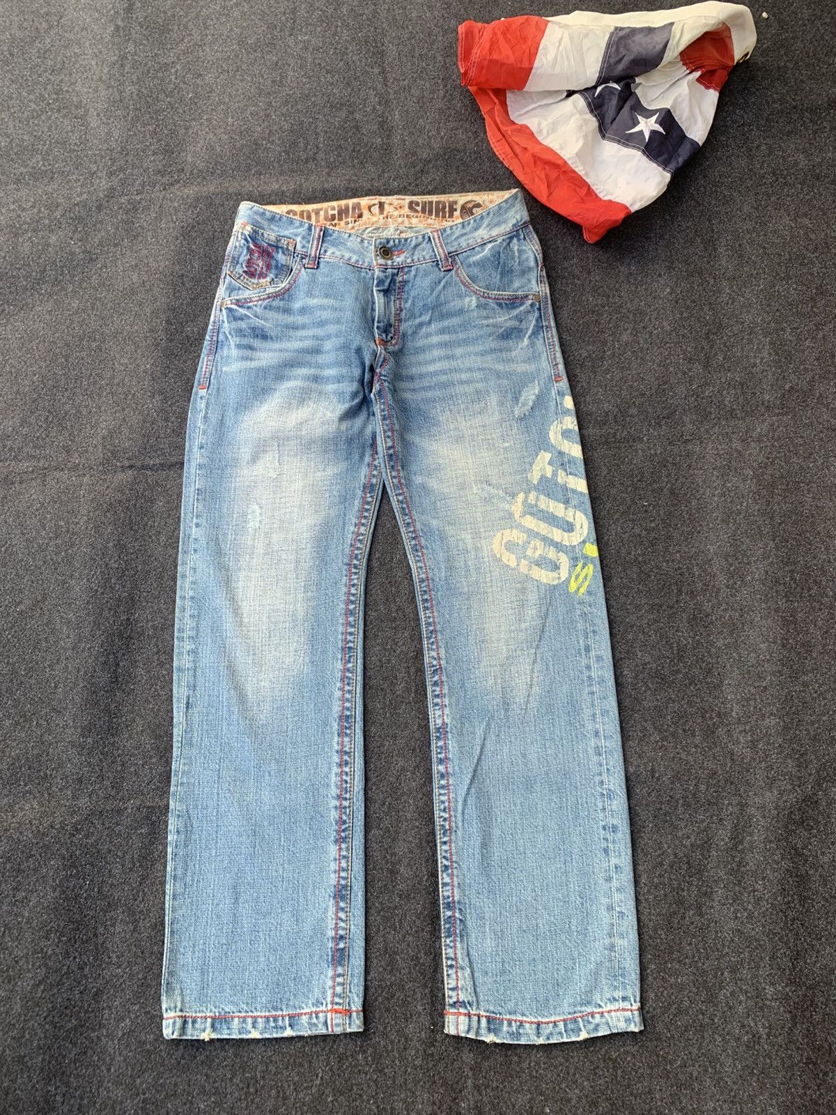 Gotcha Rare Gotcha Denim Pants – Surf & Skate Culture Icon 32x30 Size US 32 / EU 48 - 2 Thumbnail