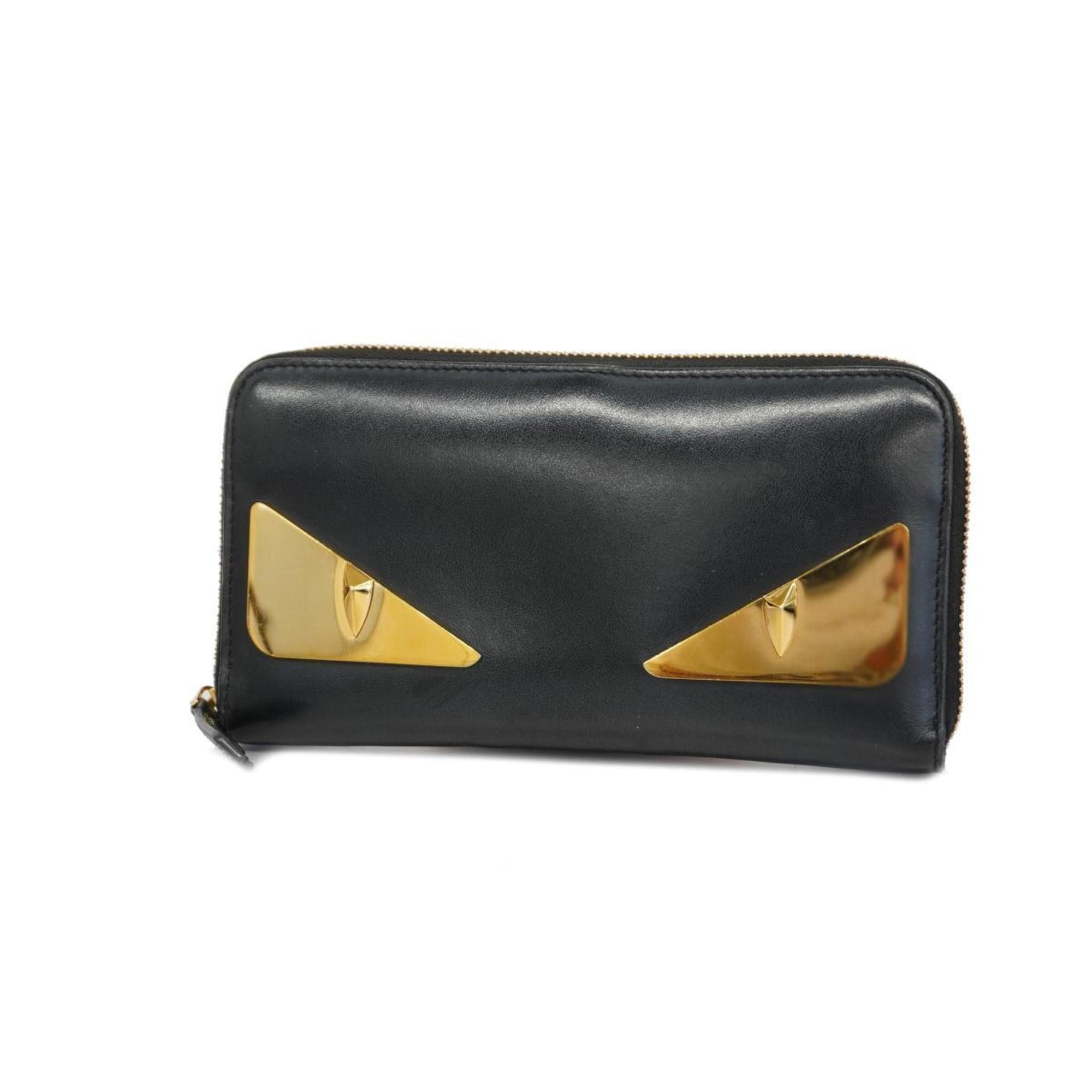 fendi monster long wallet