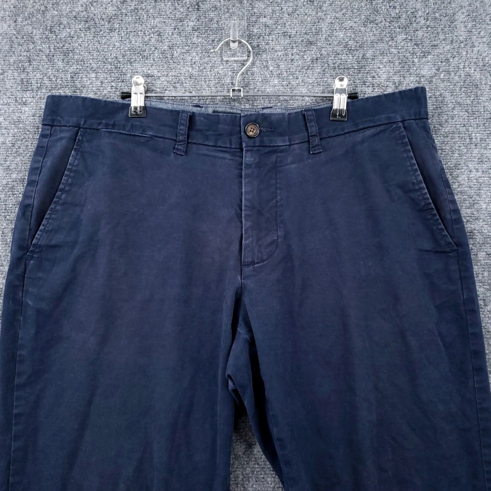 Tommy Hilfiger Tommy Hilfiger Pants Mens 36x30 Blue Chino Mid-Rise Straight Tailored Fit Casual Size US 36 / EU 52 - 5 Thumbnail