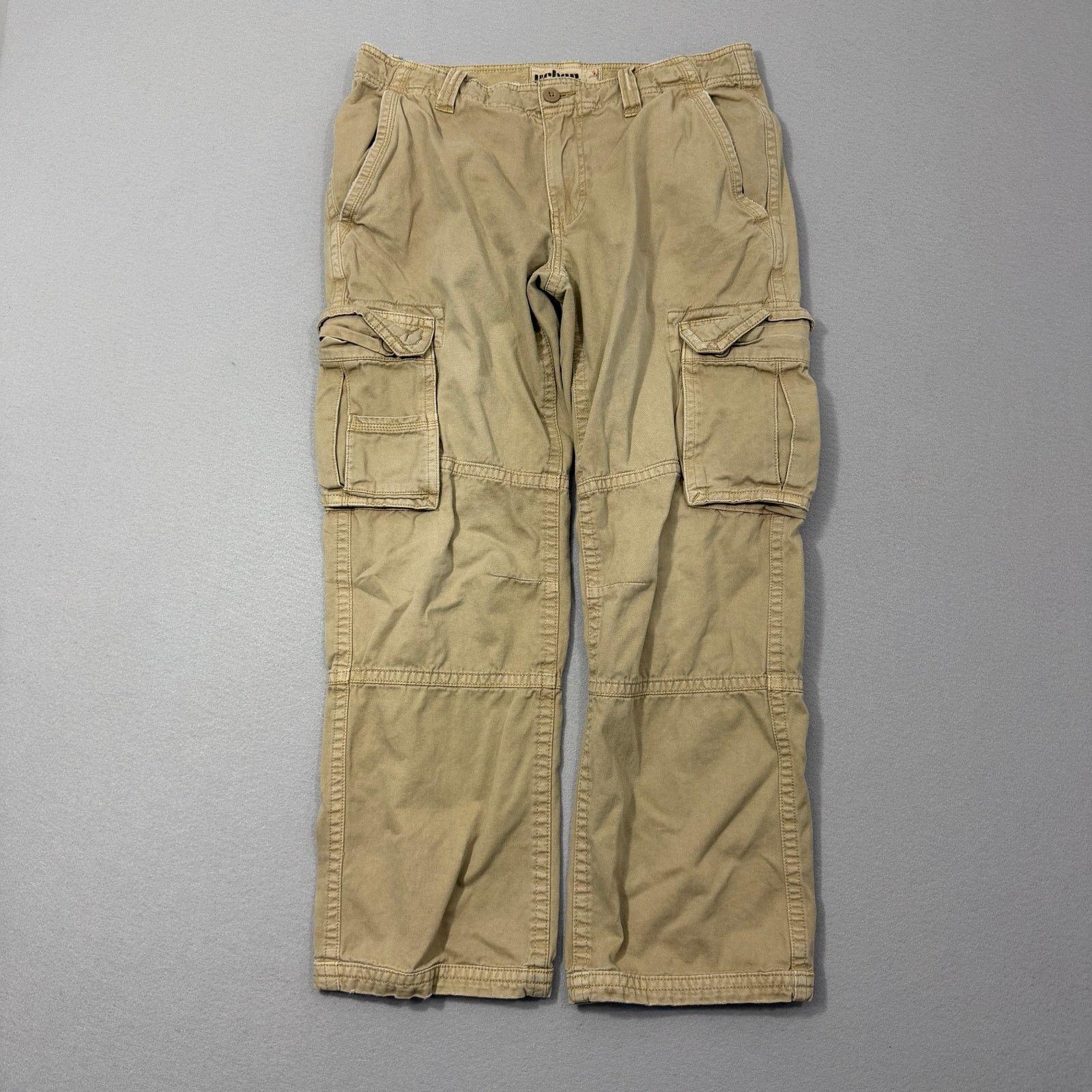 Vintage Vintage Urban Pipeline Cargo Pants Men's 34x30 Tan y2k Size US 34 / EU 50 - 1 Thumbnail