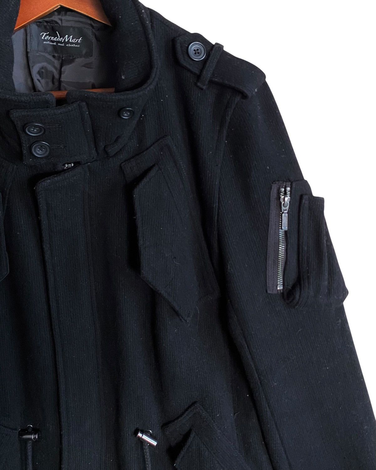 Tornado Mart Rare Vintage Tornado Mart Military Inspired Wool Coat 2000s Size US M / EU 48-50 / 2 - 3 Thumbnail