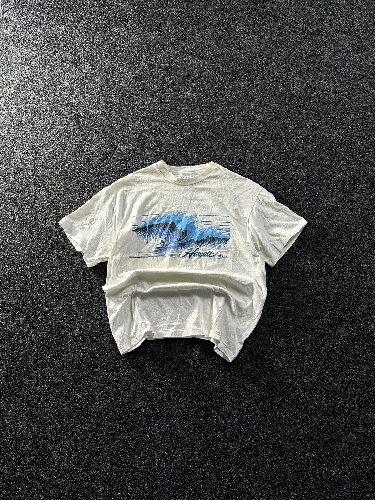 Vintage 🚨Crazy Vintage 1980s Hawaii SINGLE STITCH Graphic T-Shirt Size US L / EU 52-54 / 3 - 1 Thumbnail
