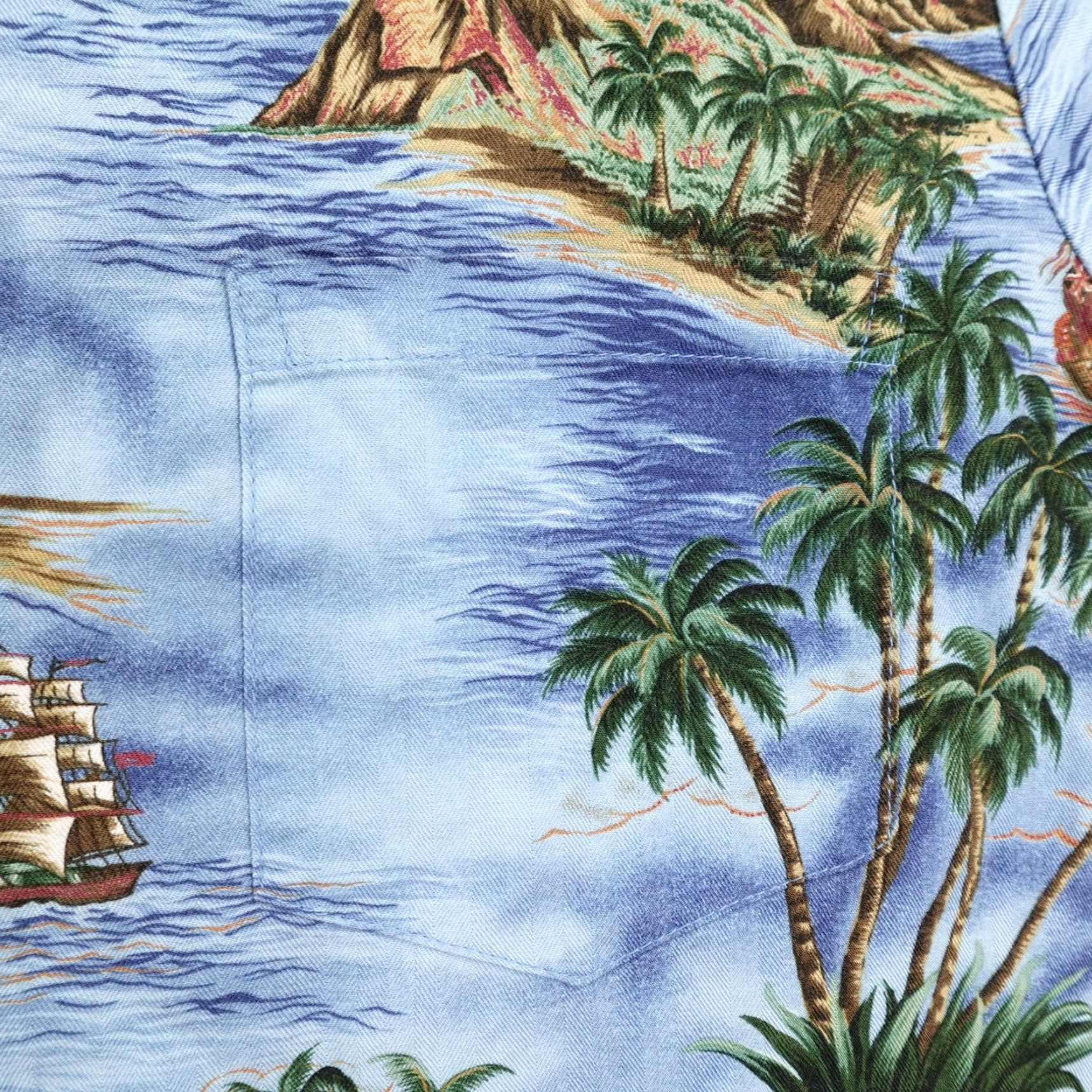 Hilo Hattie VINTAGE Hilo Hattie Hawaiian Aloha Camp Shirt Mens Medium Blue Rayon Button-Up Tropical Graphic Print Size US M / EU 48-50 / 2 - 3 Thumbnail
