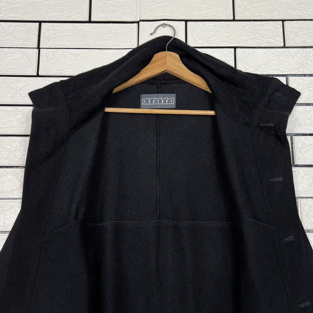 Japanese Brand FACTORY Made in Japan Stand Collar Wool Jacket #4117-C187 Size US S / EU 44-46 / 1 - 12 Thumbnail