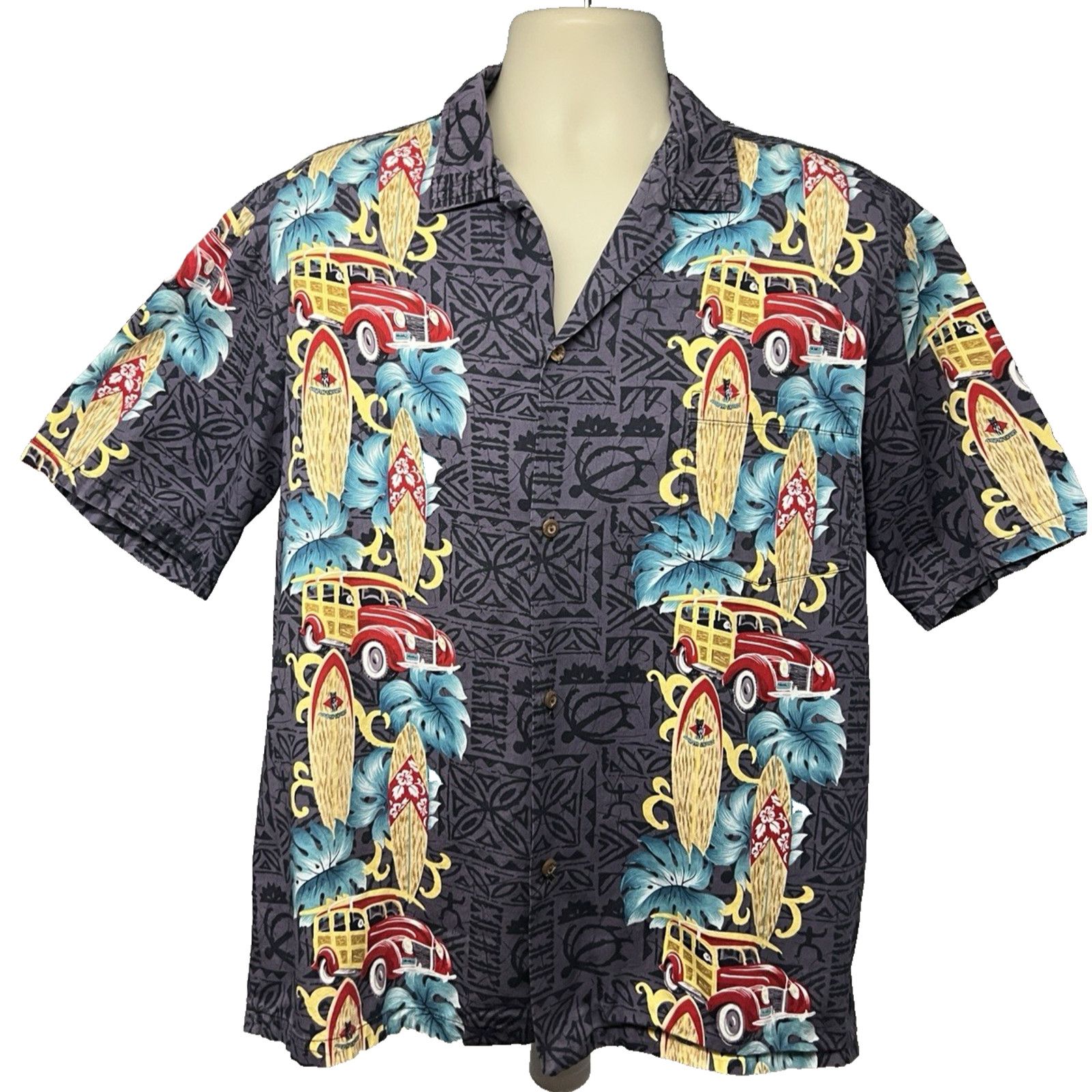 Vintage Vintage Hawaiian Aloha Button Up Shirt Mens XL Pocket USA Size US XL / EU 56 / 4 - 1 Thumbnail