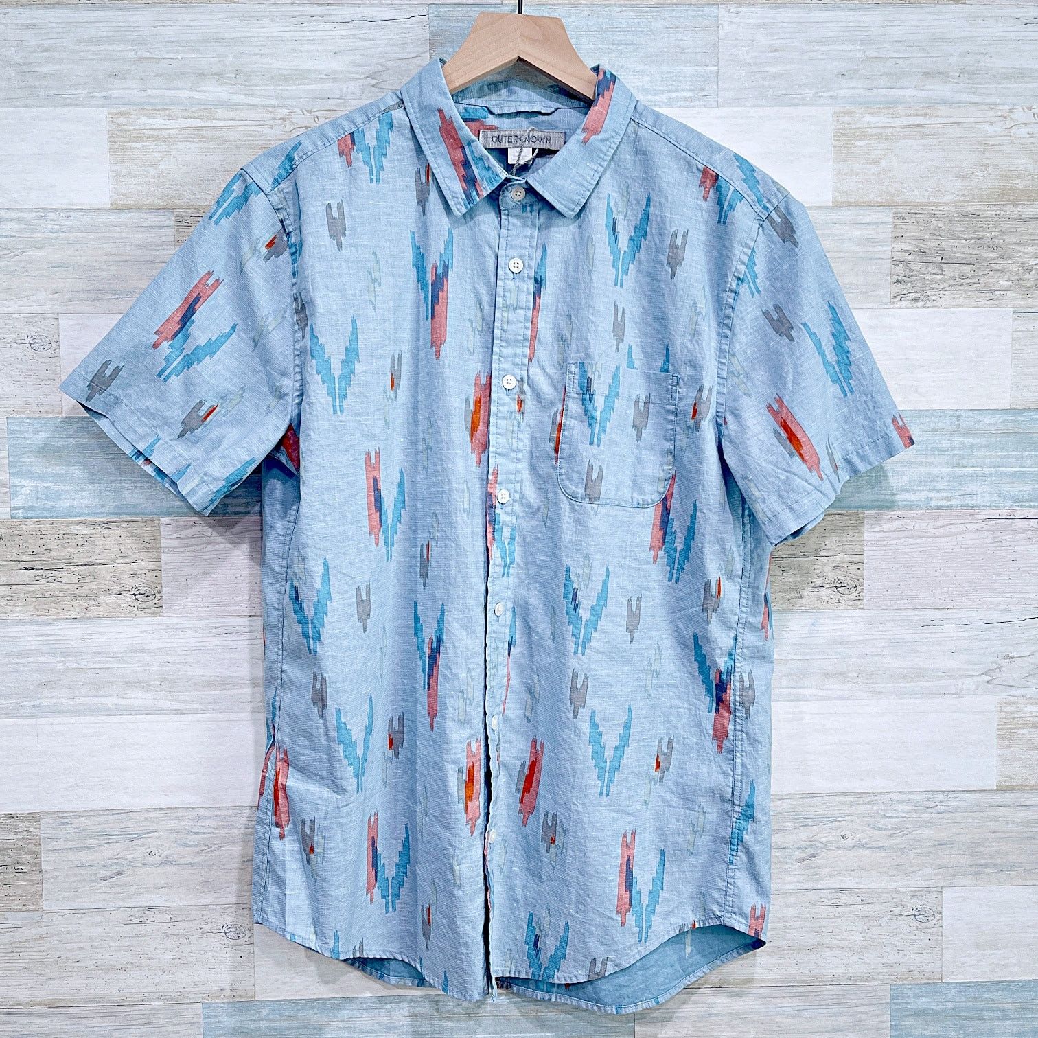 Outerknown OUTERKNOWN S/S Studio Shirt Organic Cotton Hemp Mens Medium Size US M / EU 48-50 / 2 - 1 Thumbnail