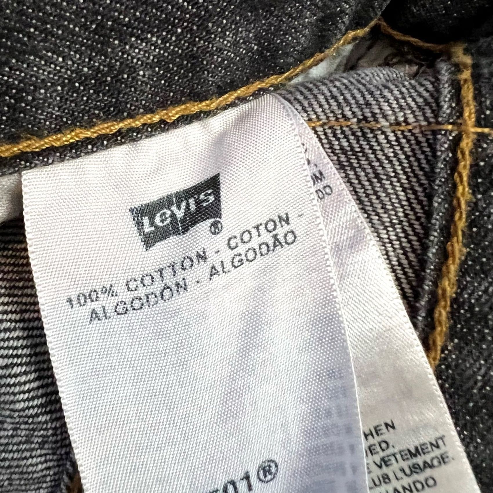 Levi's VINTAGE Levis 501 XX Jeans Men 34 x 30 Fadded Black Original Fit Straight Button Fly Jeans Mens Regular Size 34 Black Distressed Size US 34 / EU 50 - 6 Thumbnail