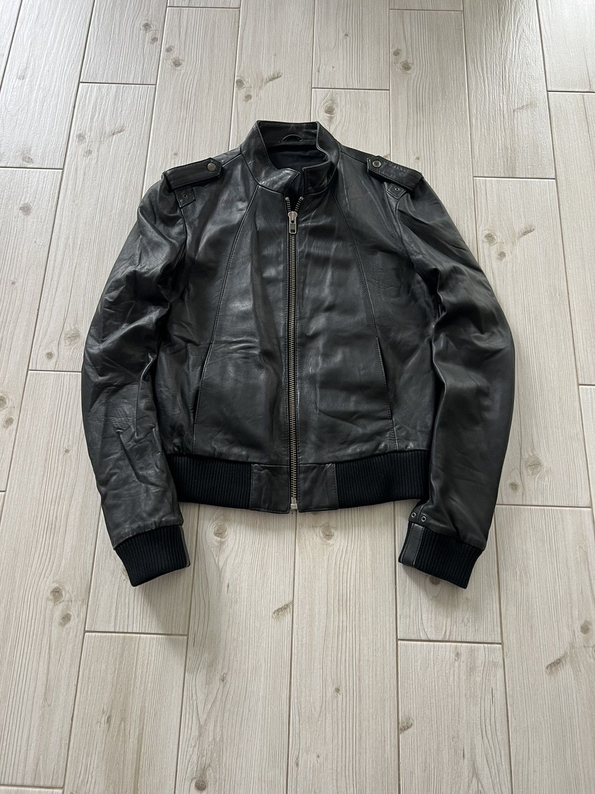 Allsaints All Saints Ramones Leather RARE Avant Garde Y2K Jacket large Size US L / EU 52-54 / 3 - 2 Thumbnail