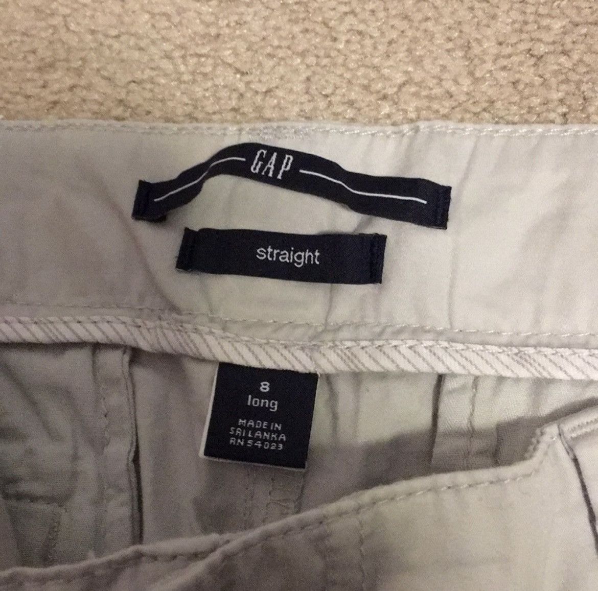 Gap GAP Light Grey Straight Leg Pants Size 30" / US 8 / IT 44 - 2 Thumbnail