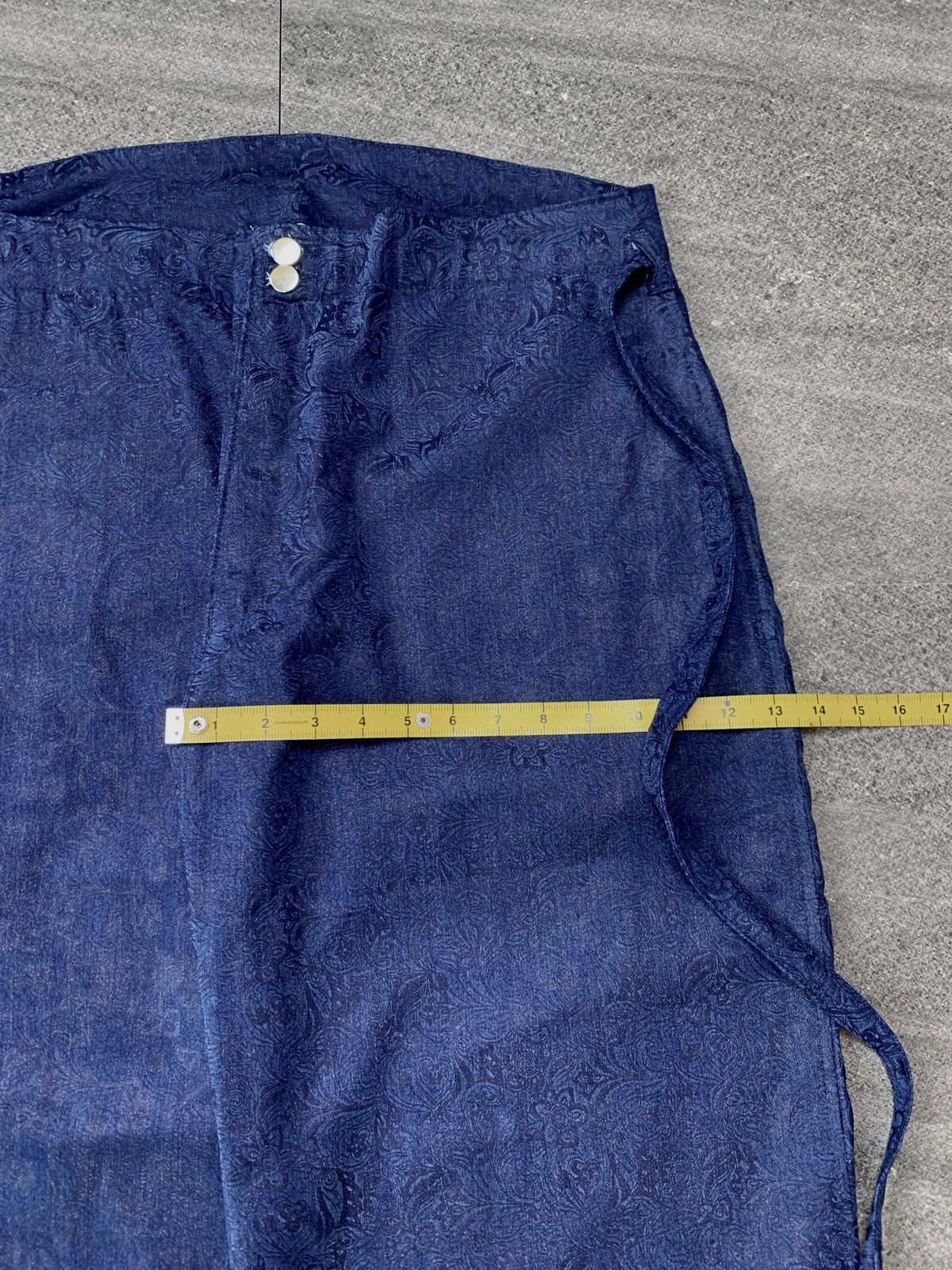 Handmade “FREE IMPORT TAX” Floral Patterned Hakama Wideleg Pants Size US 34 / EU 50 - 11 Thumbnail