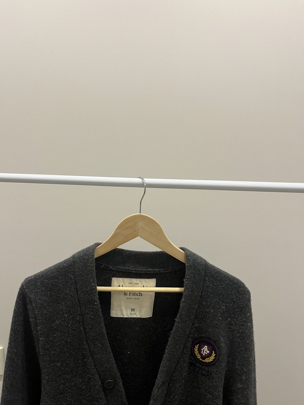 If Six Was Nine Vintage Y2K Abercrombie & Fitch Cardigan Sweater Dark Gray M Size US M / EU 48-50 / 2 - 2 Thumbnail