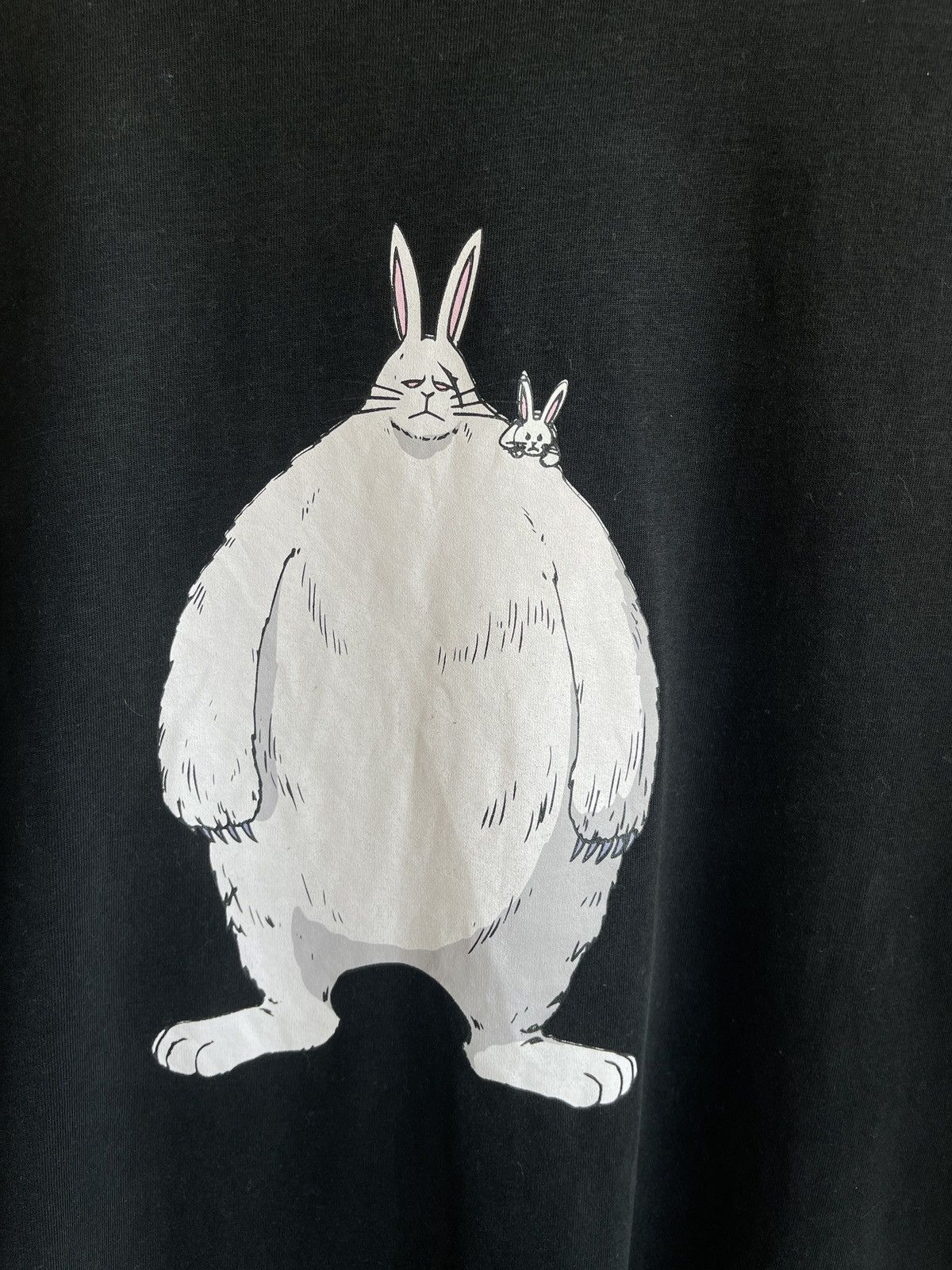 FR2 A/W’25🔥FR2 x ONE PIECE🔥Smoking Kills Logo Rabbit Black Tee Size US L / EU 52-54 / 3 - 6 Thumbnail