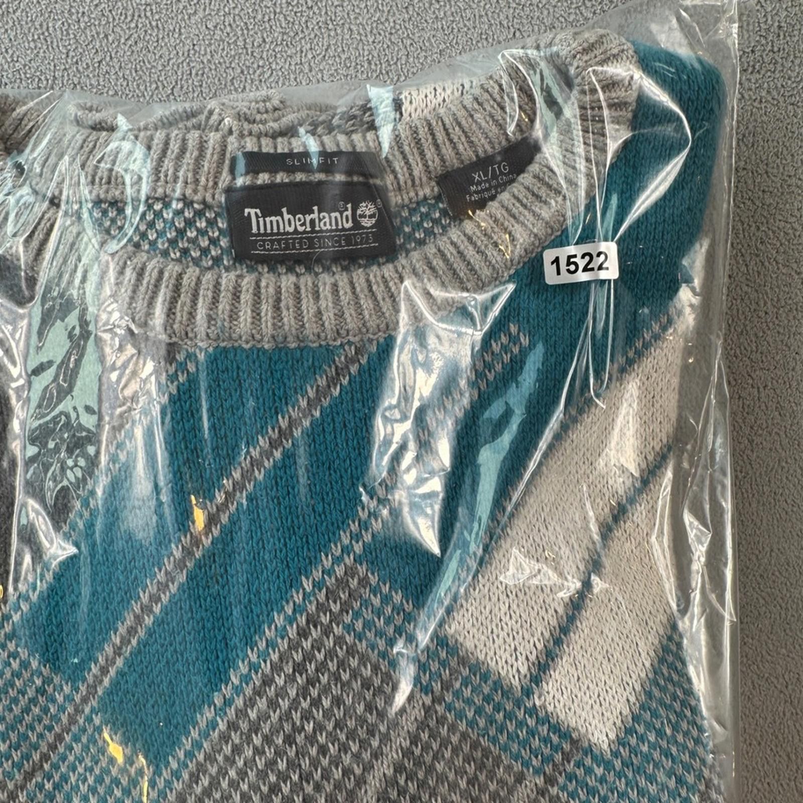 Timberland Timberland Mens Crew Neck Sweater XL Slim Fit Geometric Size US XL / EU 56 / 4 - 7 Thumbnail