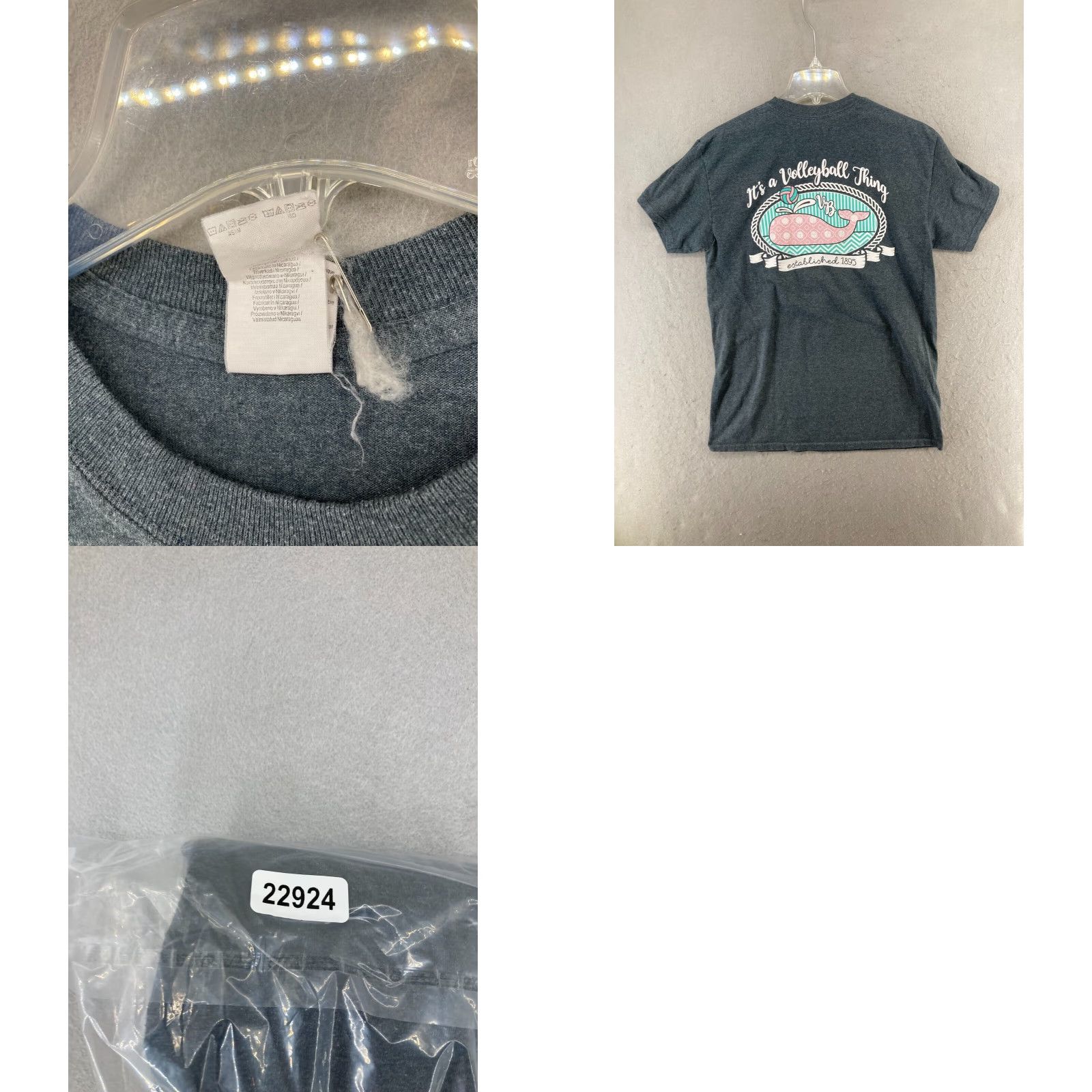 Gildan Vintage Gildan Women's T-Shirt Casual Cotton Graphic Gray Quote "It's A Volleyball Thing" Medium Size M / US 6-8 / IT 42-44 - 8 Thumbnail