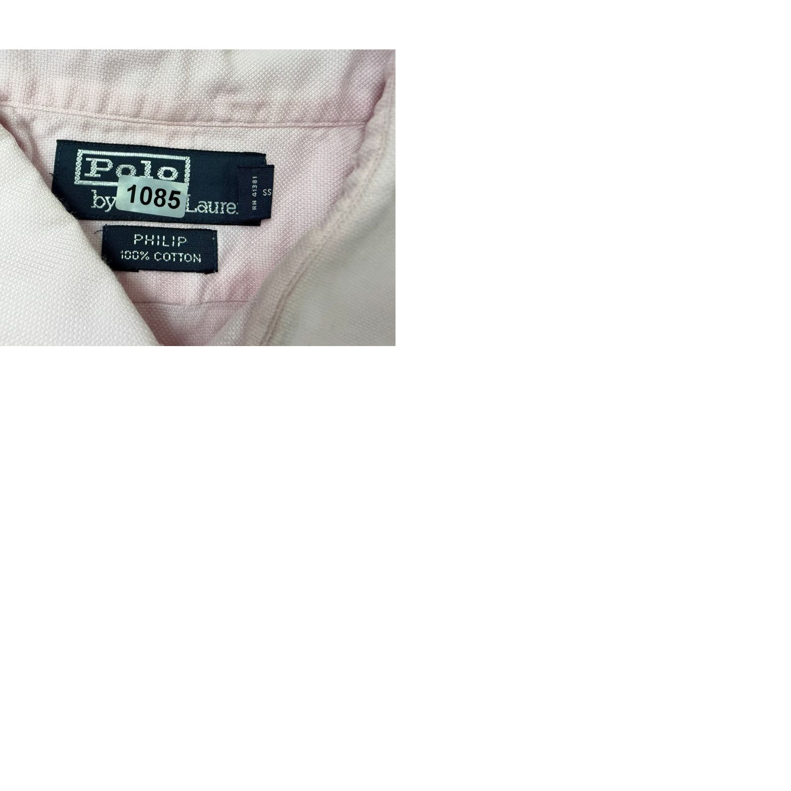 Ralph Lauren VINTAGE Ralph Lauren Dress Shirt Men XL Pink Cotton 90s Philip 17.5 34 35 Size 46R - 10 Thumbnail