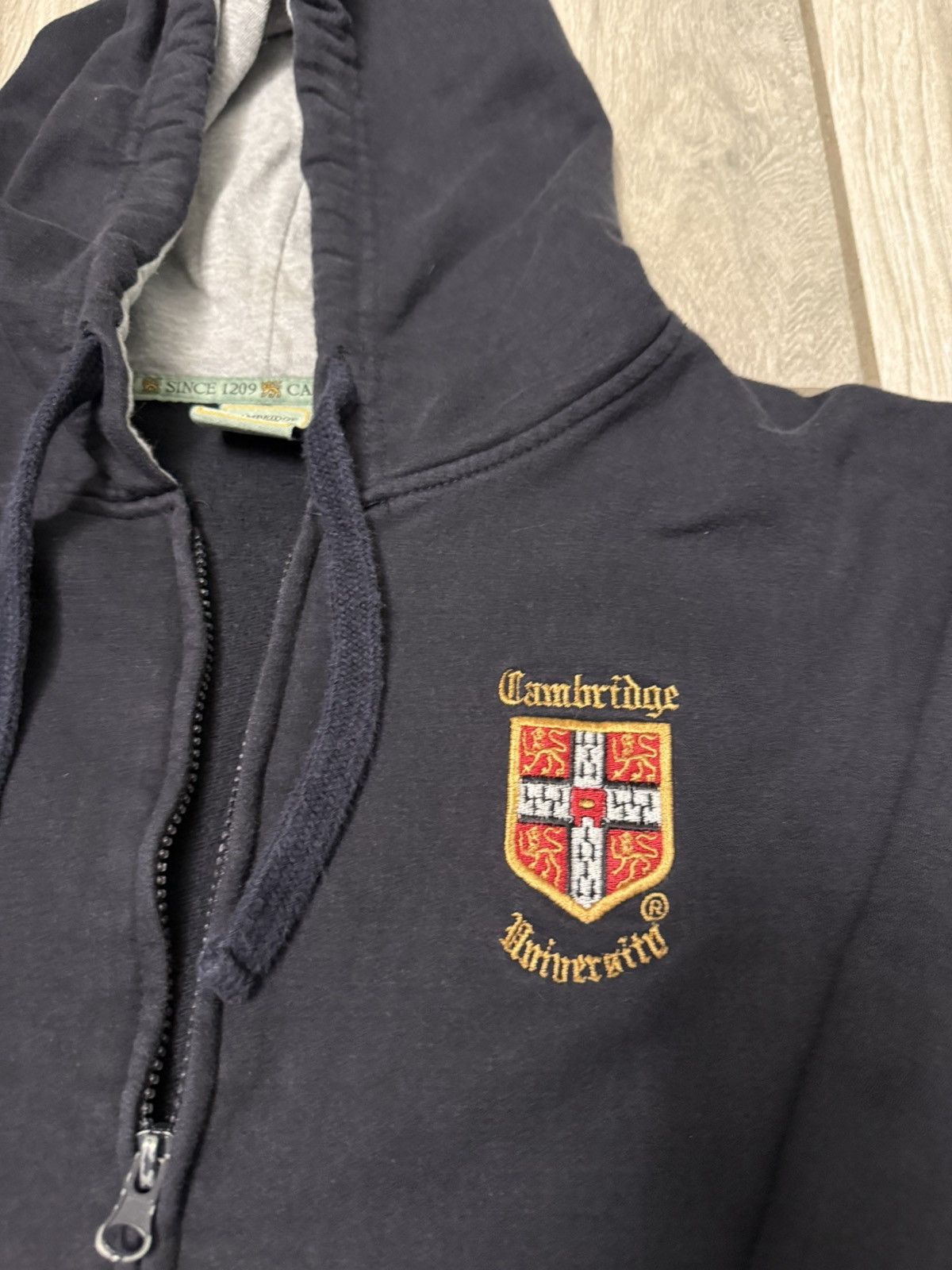 Vintage Vintage Cambridge University Black Zip Up Jacket Size Large Size US L / EU 52-54 / 3 - 2 Thumbnail