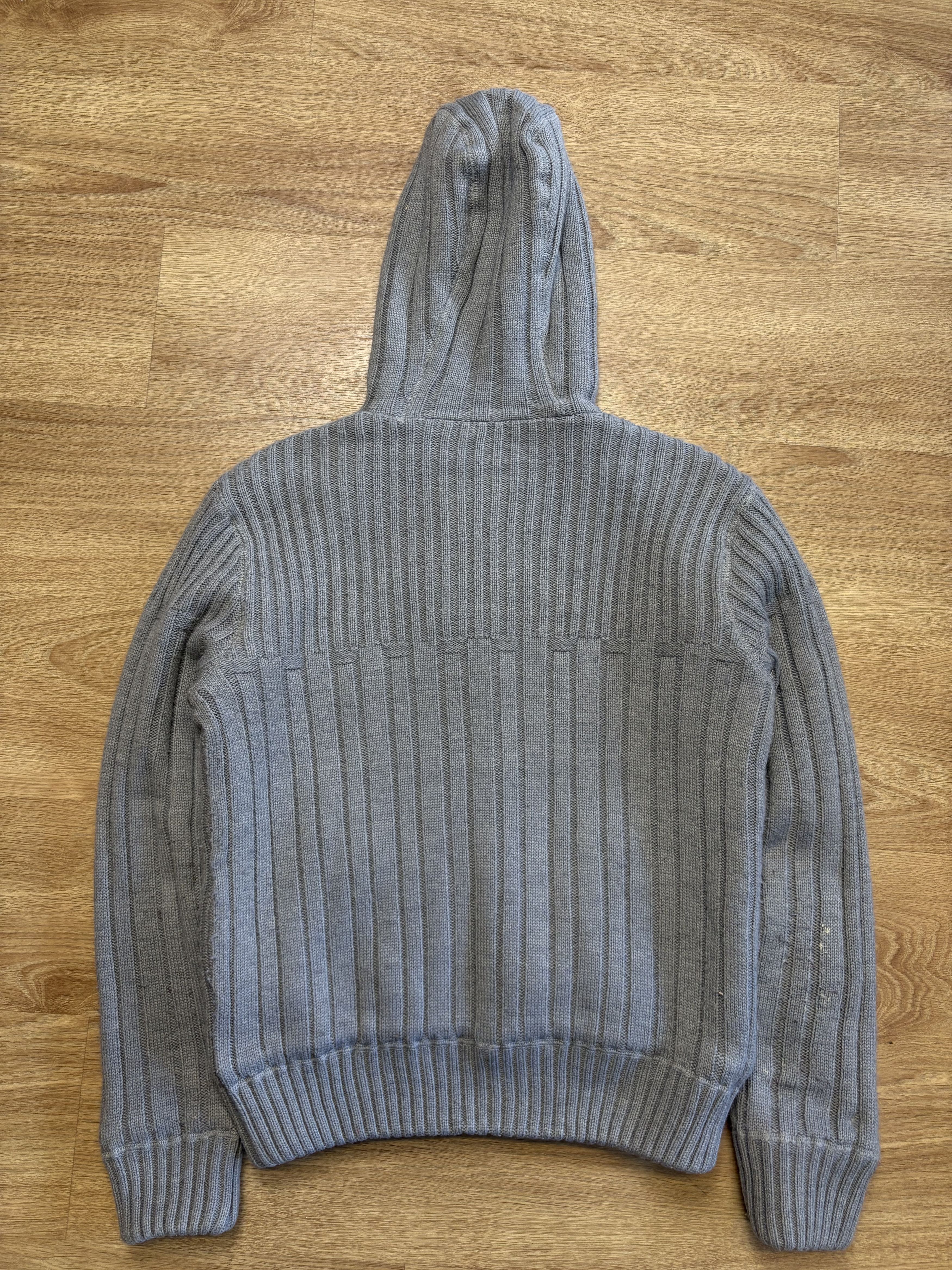 Schott Schott NYC 90s Sherpa Lined Grey Knit Hoodie (M) Size US M / EU 48-50 / 2 - 4 Thumbnail