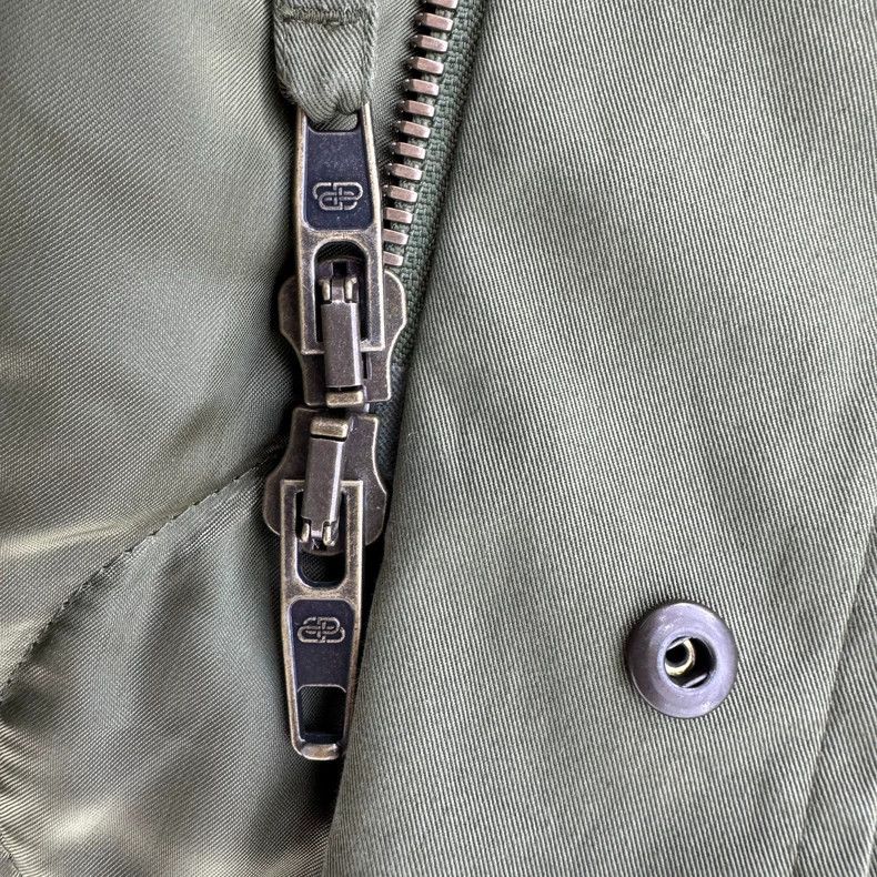 Balenciaga Balenciaga size 34 Olive Green Design胸前 Logo Jacket Size M / US 6-8 / IT 42-44 - 4 Thumbnail