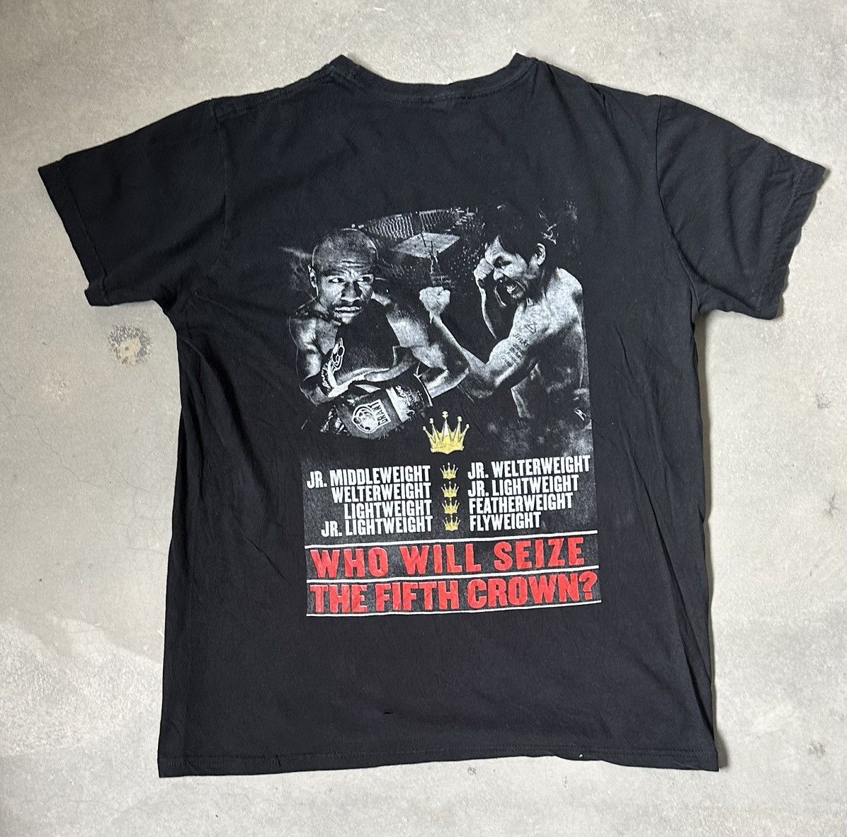 Vintage MAYWEATHER VS PACQUIAO BOXING TEE Size US L / EU 52-54 / 3 - 5 Thumbnail