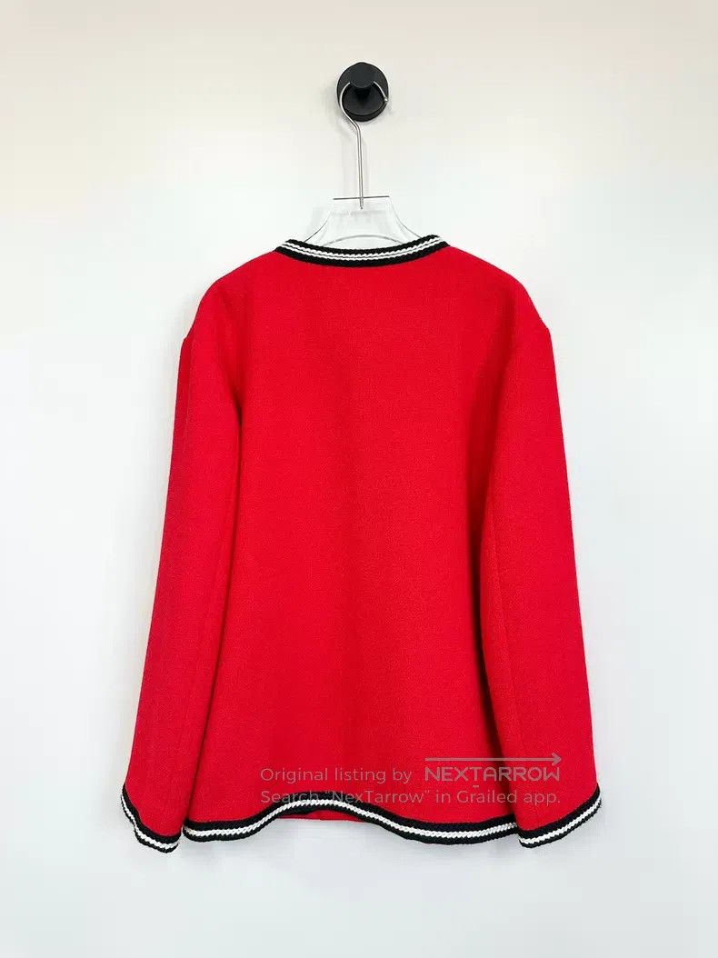 Gucci Gucci Red classic double G gold buckle jacket Size XS / US 0-2 / IT 36-38 - 2 Thumbnail