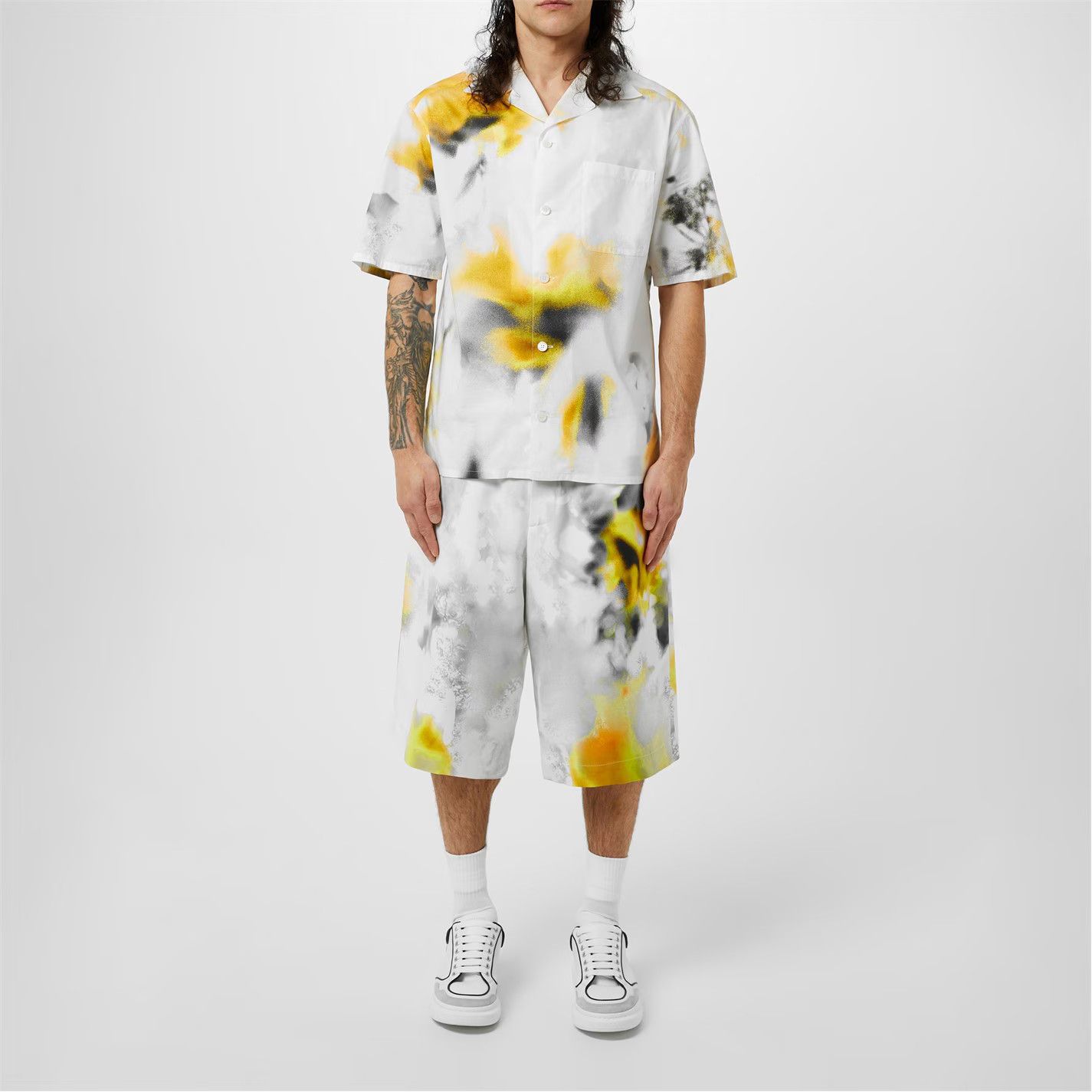 Alexander McQueen o1g2r1mq0326 Obscured Flower Vacation Shirt in Multicolor Size US S / EU 44-46 / 1 - 5 Thumbnail