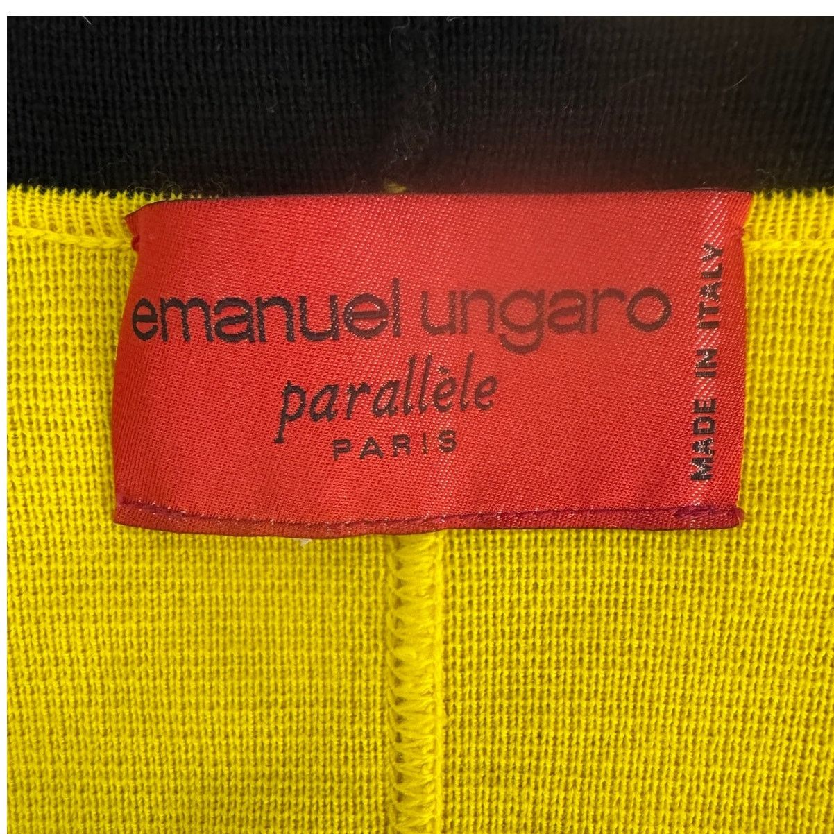 Emanuel Ungaro × Vintage Emanuel Ungaro vintage cardigan clueless yellow black size M Size M / US 6-8 / IT 42-44 - 6 Thumbnail