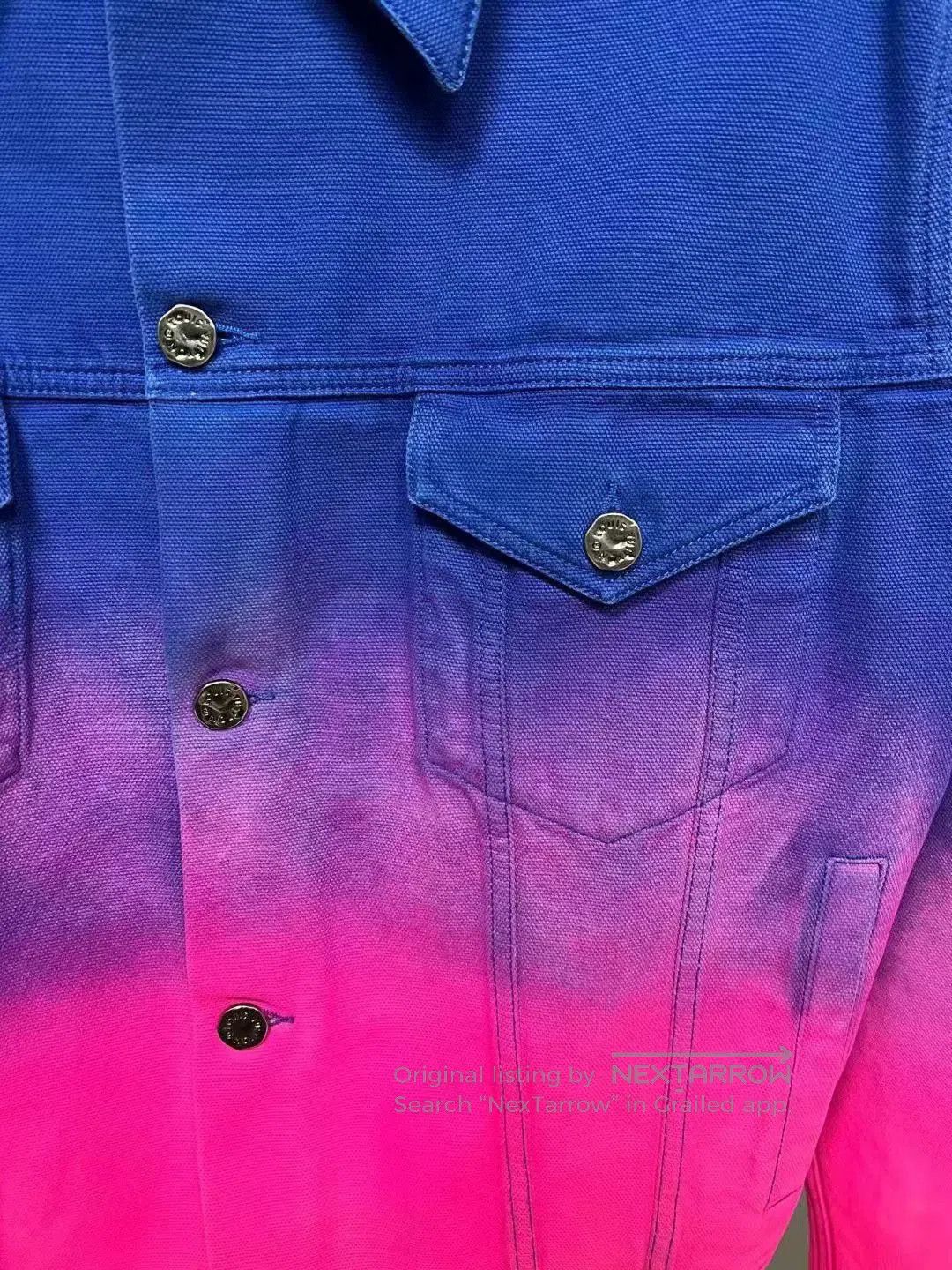 Louis Vuitton lv neon gradient denim jacket. Size US L / EU 52-54 / 3 - 3 Thumbnail