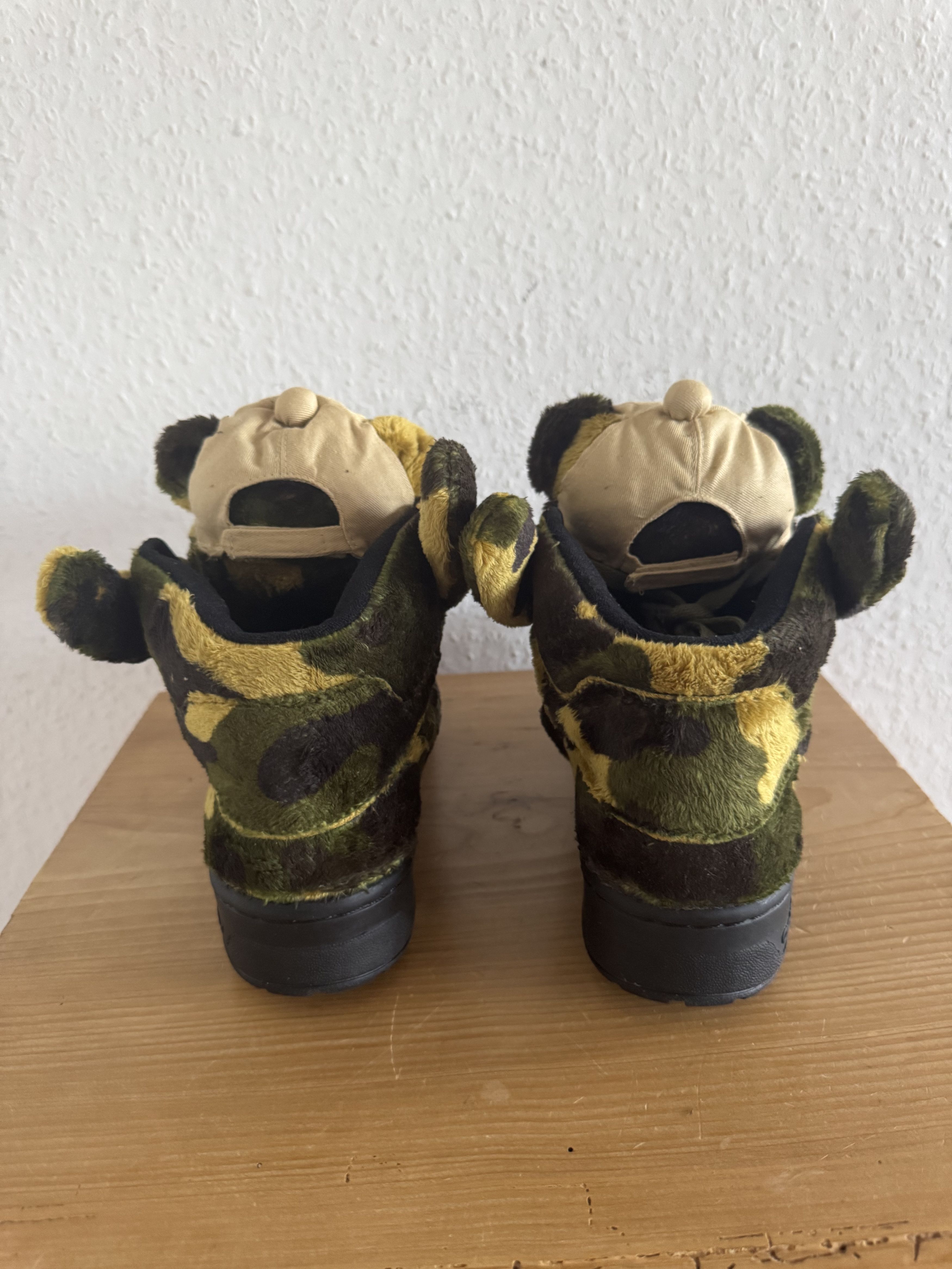 Adidas × Jeremy Scott JS Camo Teddy Bear High Top Sneakers Size US 8 / EU 41 - 3 Thumbnail