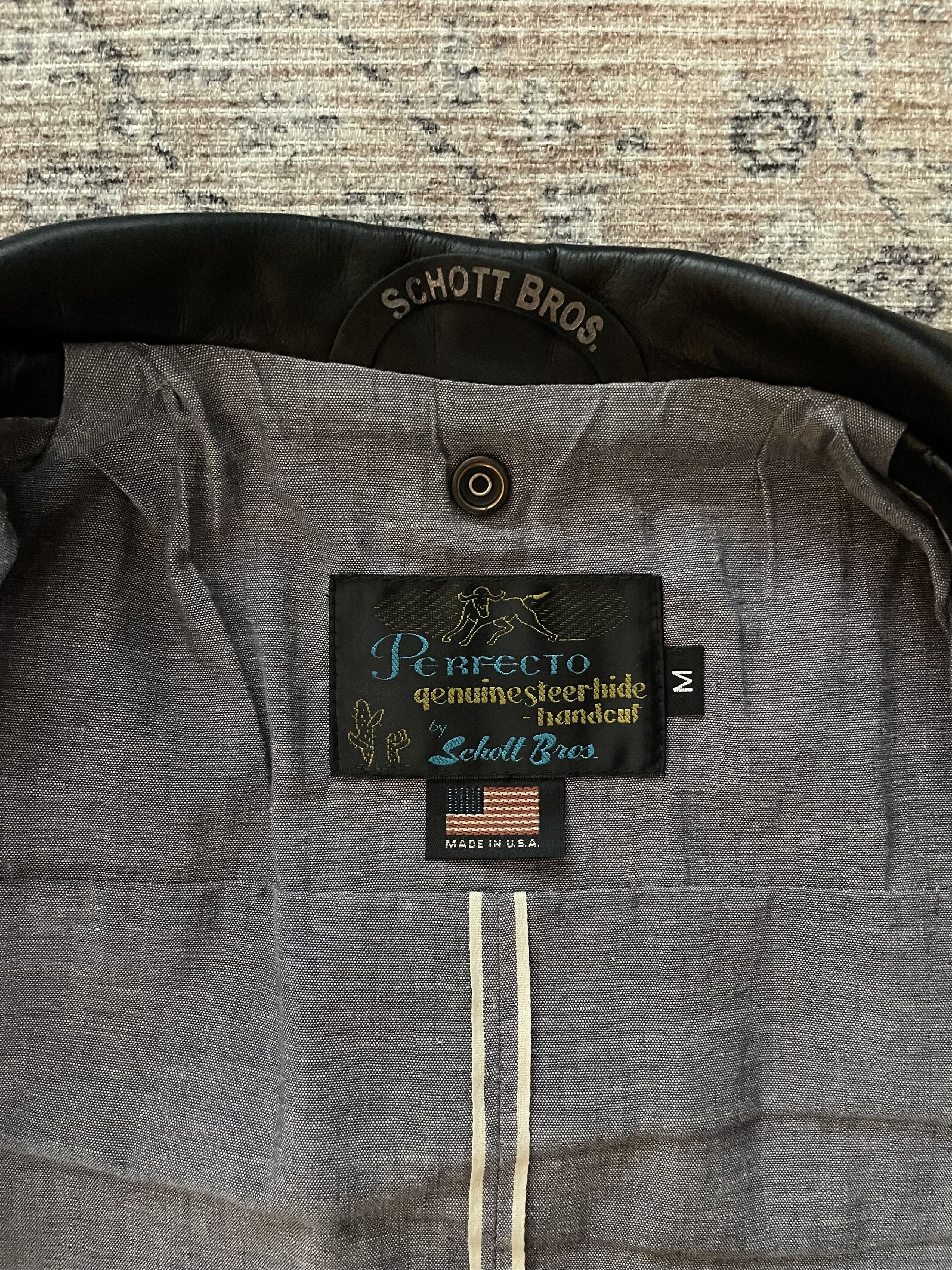 3sixteen × Schott Schott x 3sixteen Perfecto Leather Jacket Size US M / EU 48-50 / 2 - 5 Thumbnail