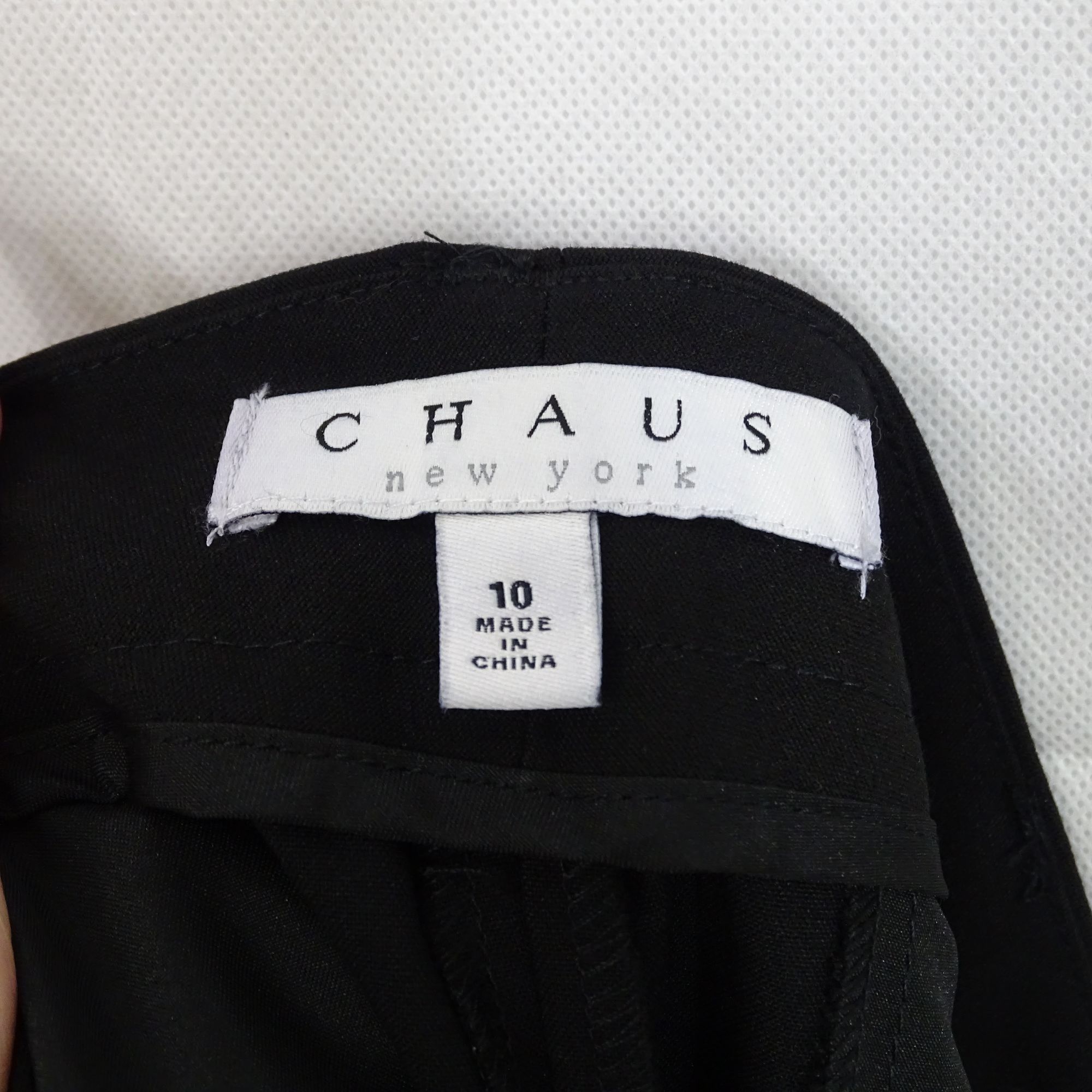 Other Chaus Black Dress Pants Women Size 10 Straight Leg Size 32" / US 10 / IT 46 - 5 Thumbnail