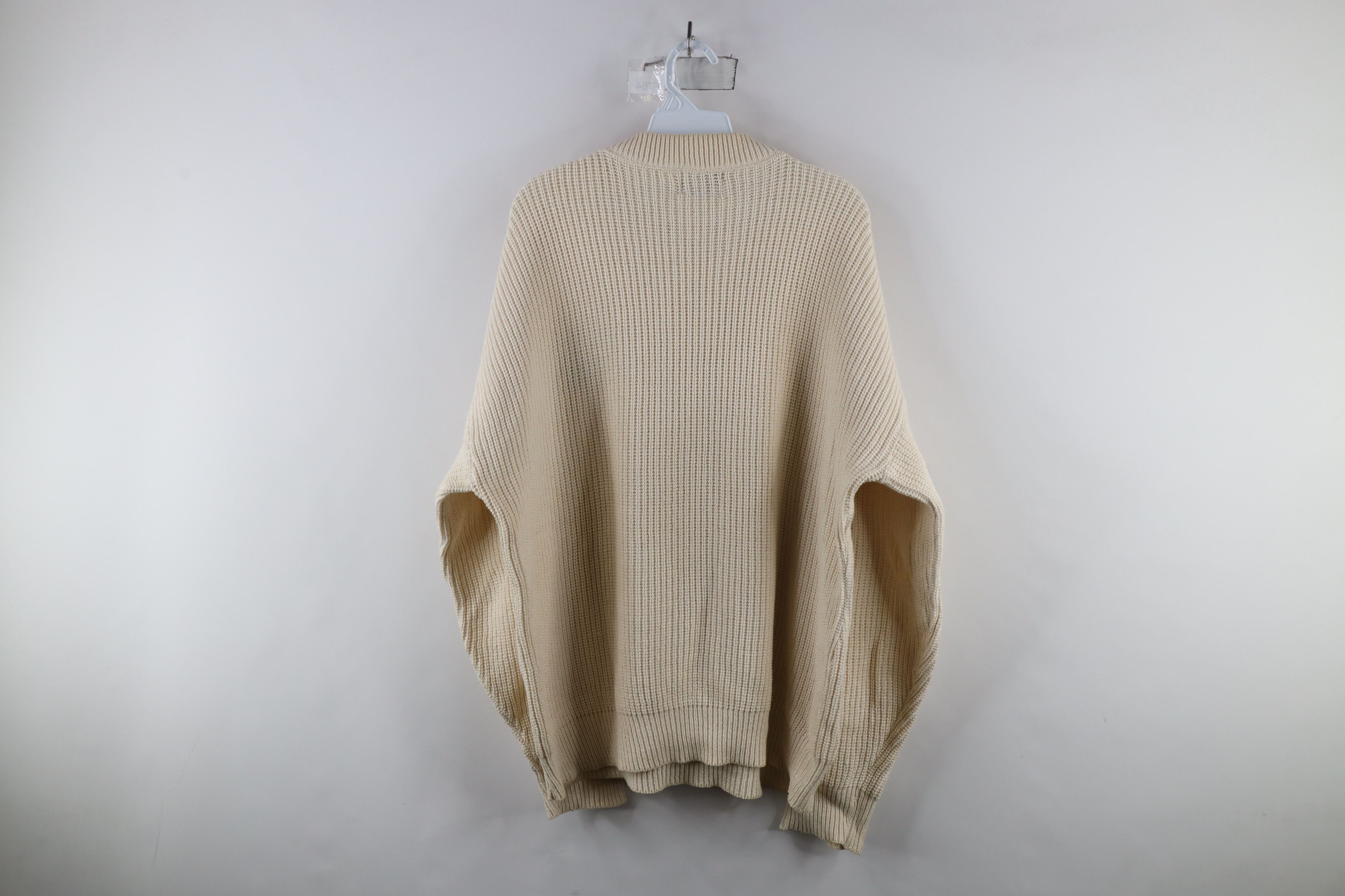 Vintage Vintage 90s Streetwear Monogram Cotton Ribbed Knit Sweater Size US XL / EU 56 / 4 - 8 Thumbnail