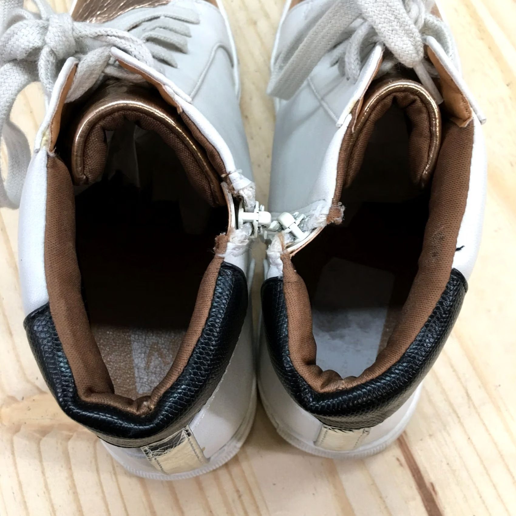 Dolce Vita Dolce Vita Shoes Womens 8 Alvira Wedge Sneakers White Faux Leather High Top Shoes Women's Casual Sneaker Modern Classic Mens Womens Girls? Size M / US 6-8 / IT 42-44 - 7 Thumbnail