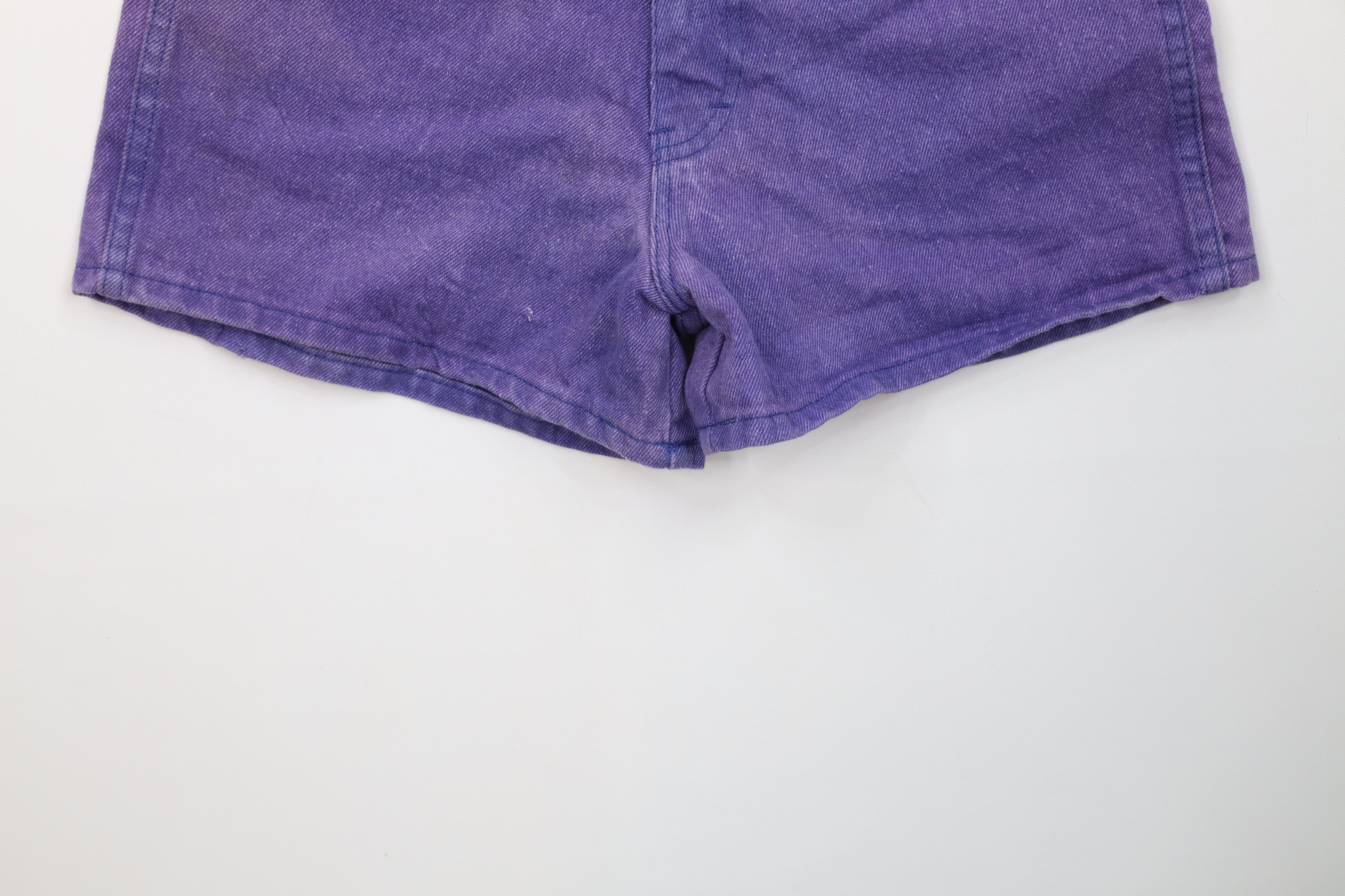 Vintage Deadstock Vintage 90s Streetwear Shorts Jorts Purple USA Size 32" / US 10 / IT 46 - 4 Thumbnail