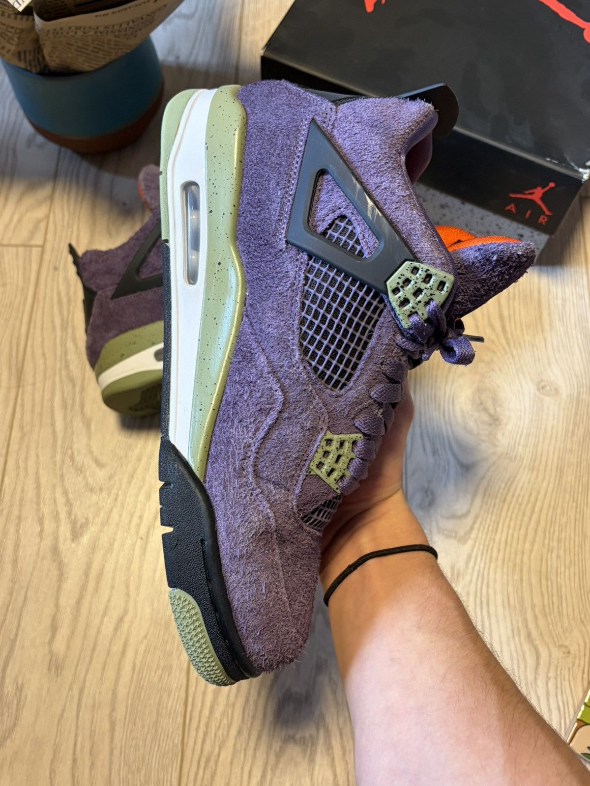Nike Jordan 4 Retro - Canyon Purple (w) 11.5/44 Size US 11.5 / EU 44-45 - 6 Thumbnail