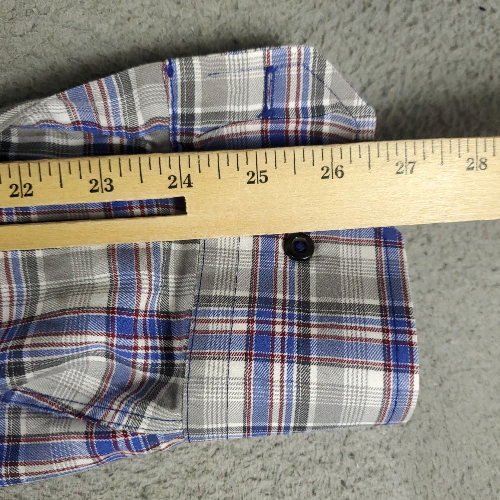 David Donahue David Donahue Shirt Mens XL Blue Plaid Button-Up Long Sleeve Casual Size US XL / EU 56 / 4 - 6 Thumbnail