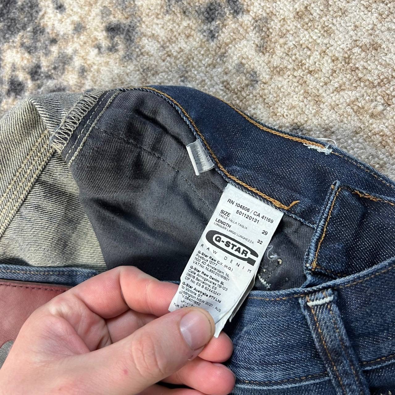 G-Star G-Star Raw Japanese Y2K Dark Blue Denim Jeans Size US 29 - 7 Thumbnail