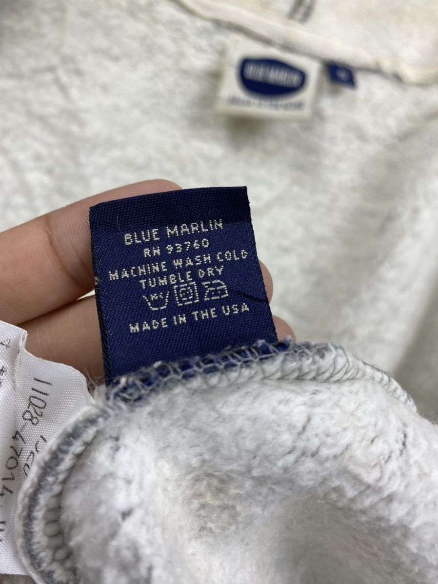 Blue Marlin × Vintage Vintage Blue Marlin Cropped Zipper Hoodie Size US M / EU 48-50 / 2 - 8 Thumbnail